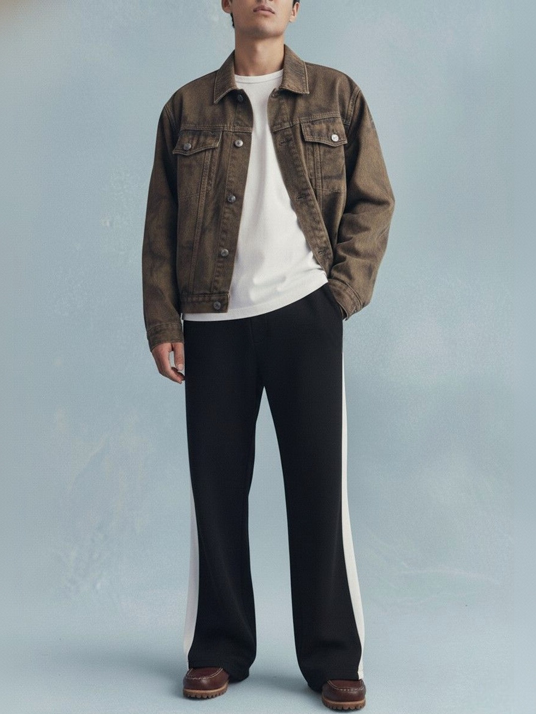 dockstreet Men Side Panel Details Relaxed Fit Mid-Rise Track Pants