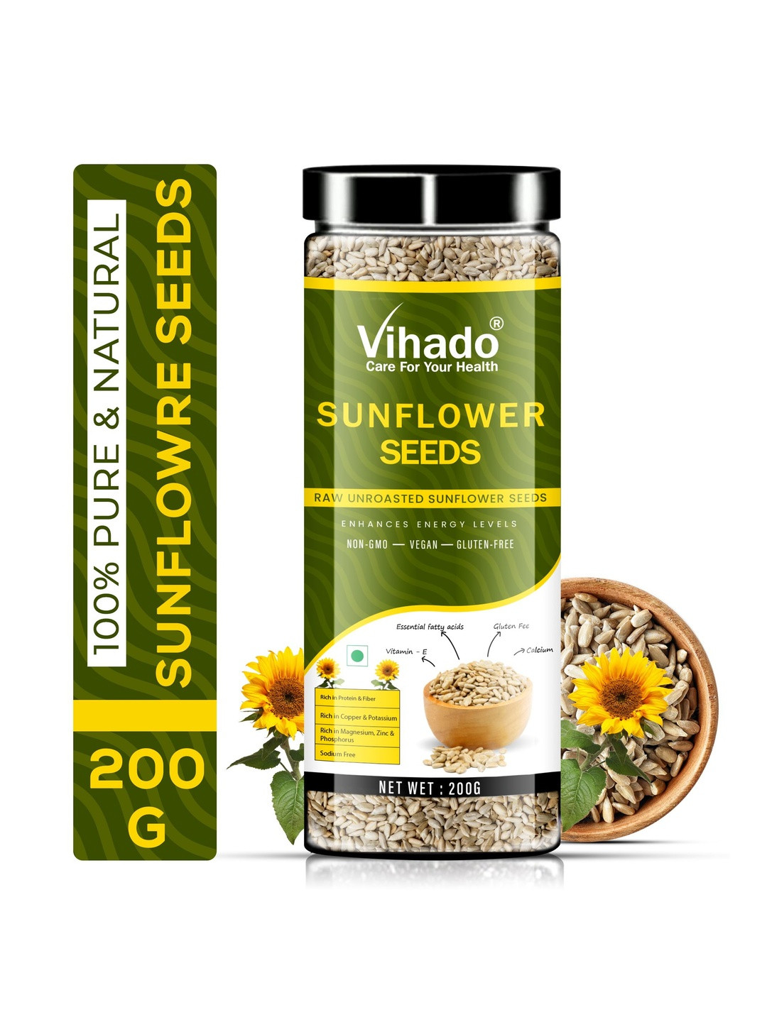 VIhado Sunflower Seeds 200g