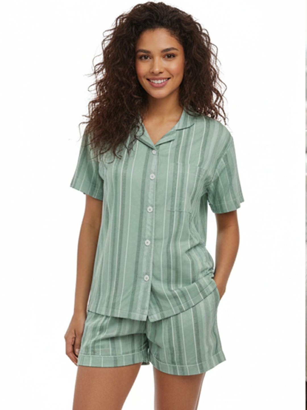 Beera Women Striped Night suit