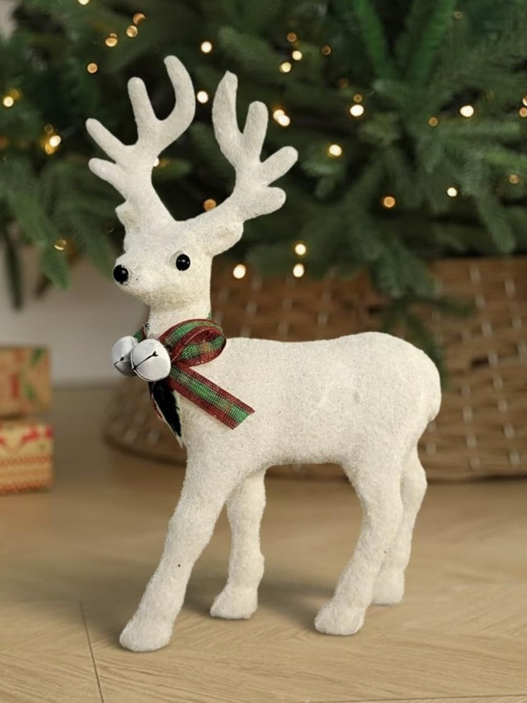 Ascension Unisex Textured Festive Decor Christmas Reindeer Figurines Elegant Deer