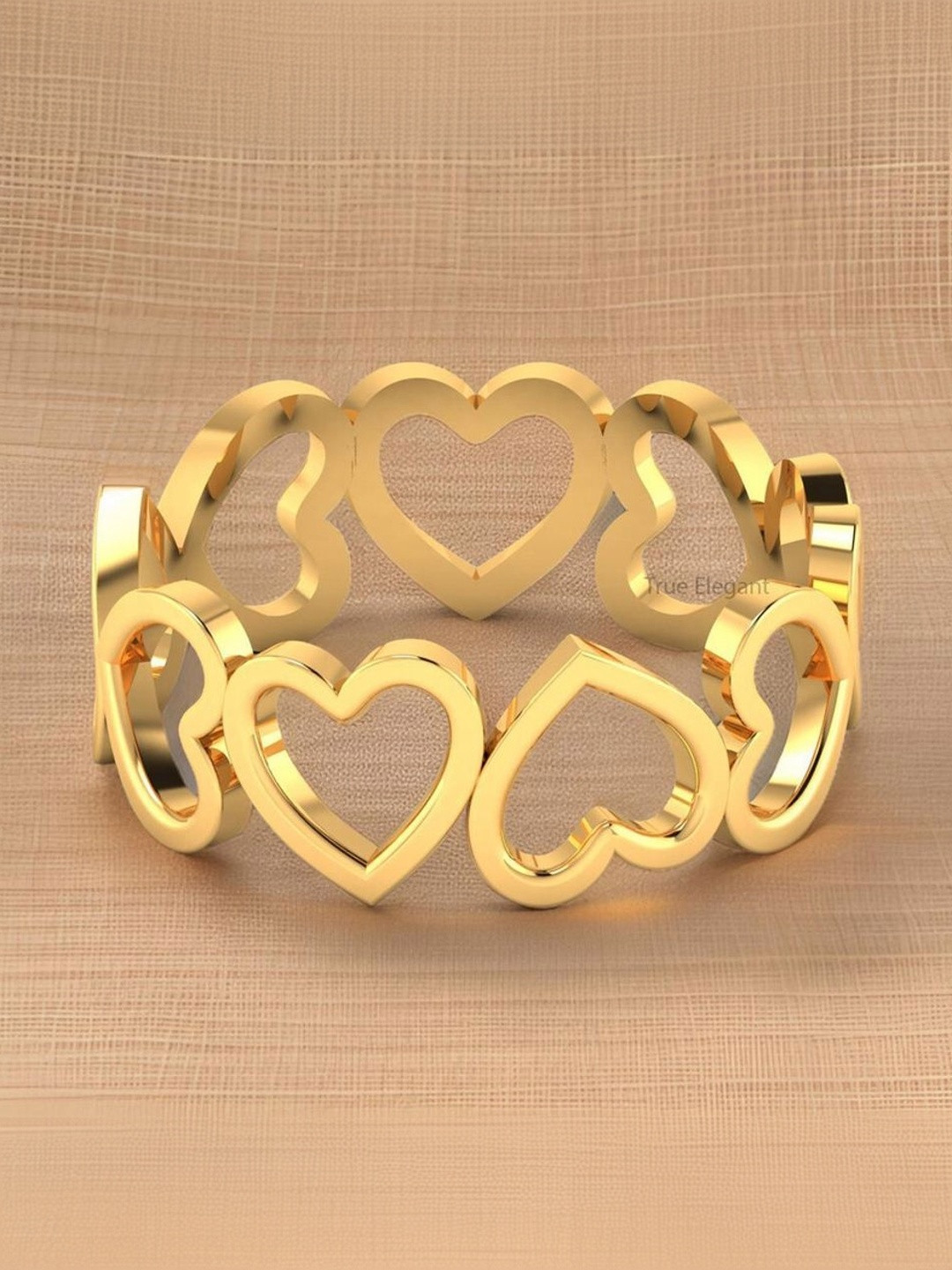 Lasmo Open Heart Design Finger Ring