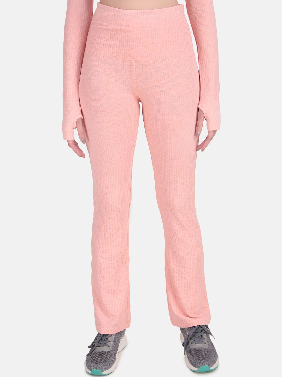 Wearjukebox Relaxed Fit Ribbed Power Move Tights