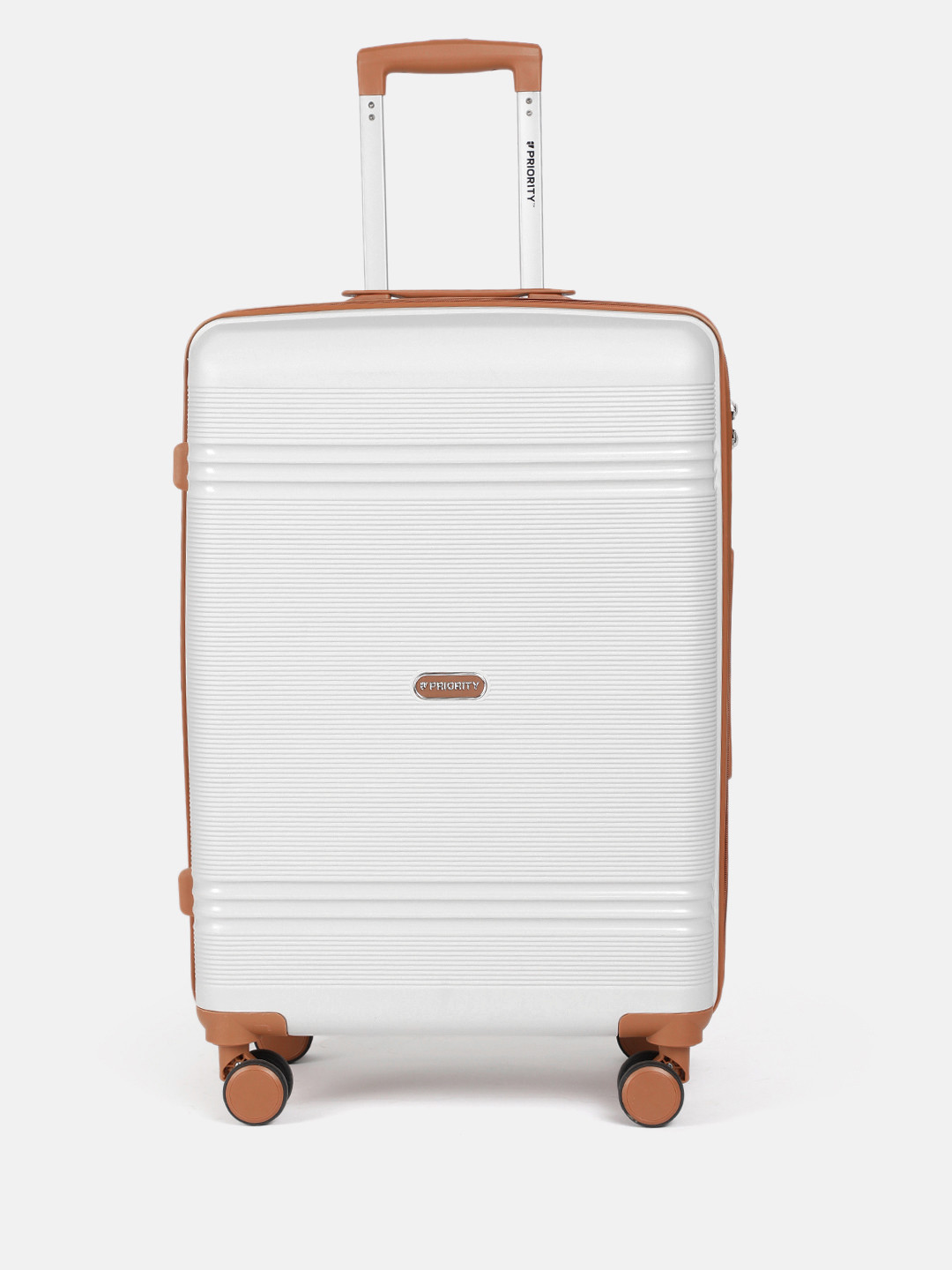 Priority Textured 360 Degree Rotation Hard Sided Medium Size Trolley Bag - 78.41 L