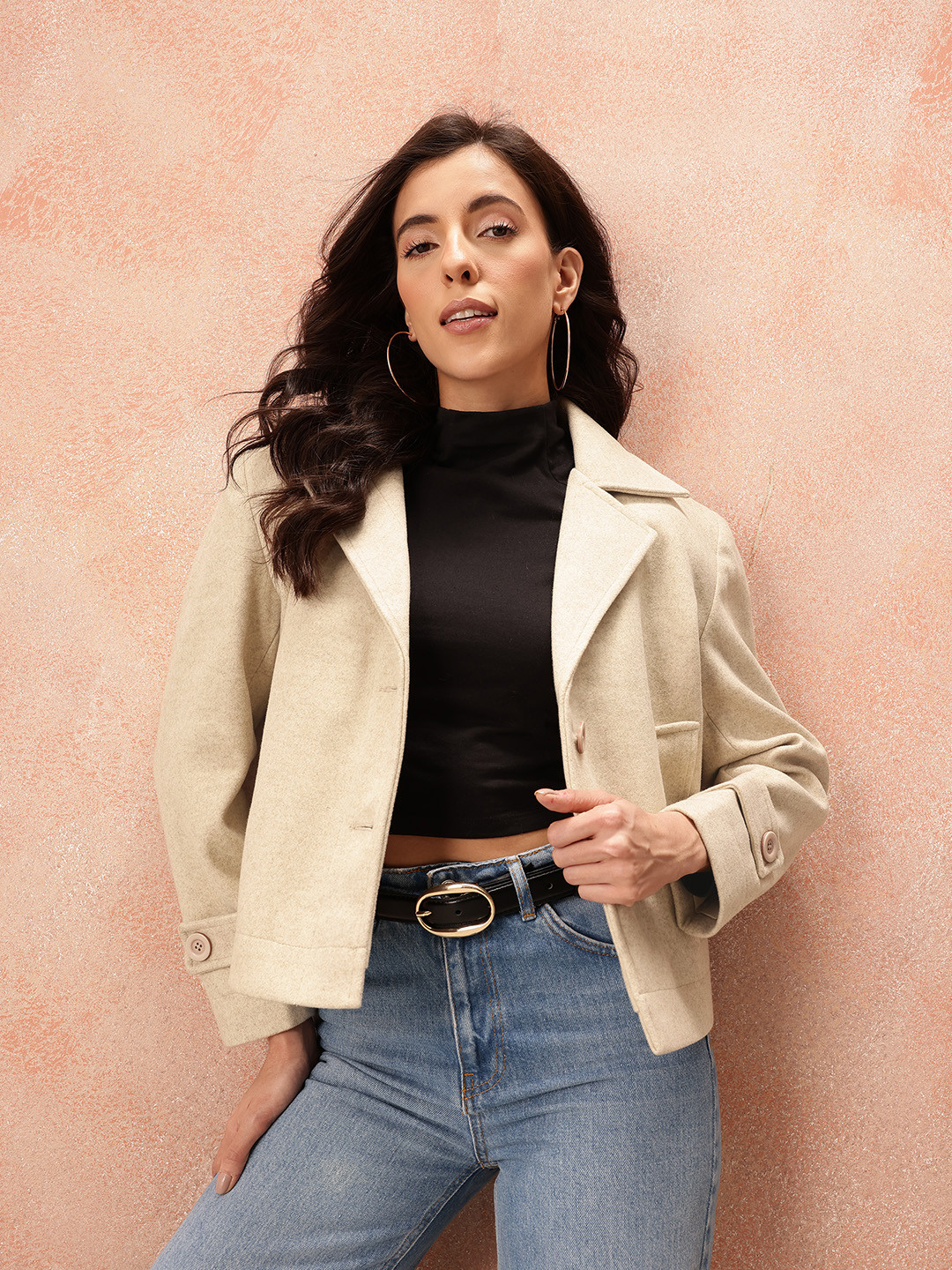 all about you Luxe Collection Notched Lapel Coat