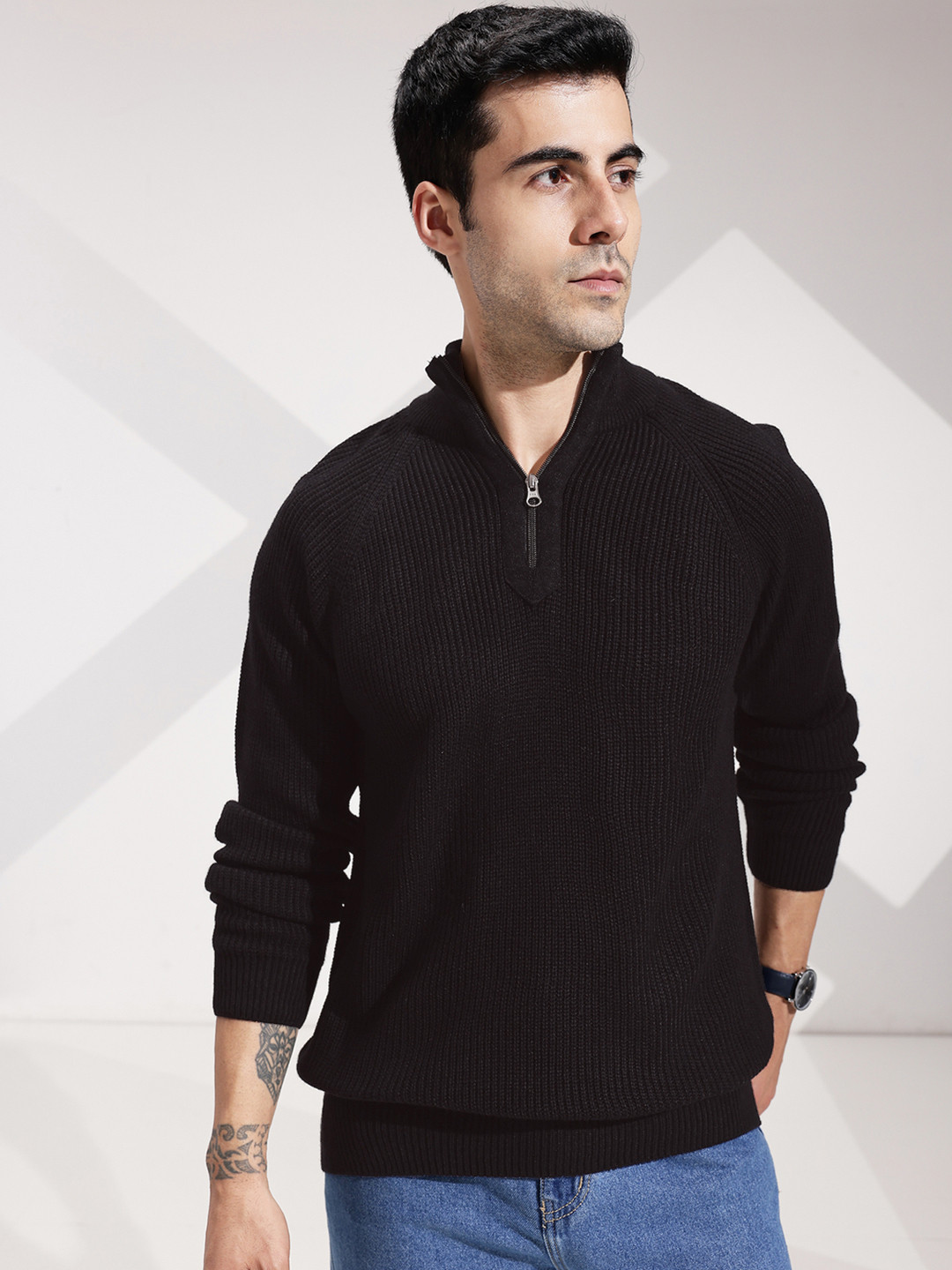 INVICTUS High Neck Pullover Sweater