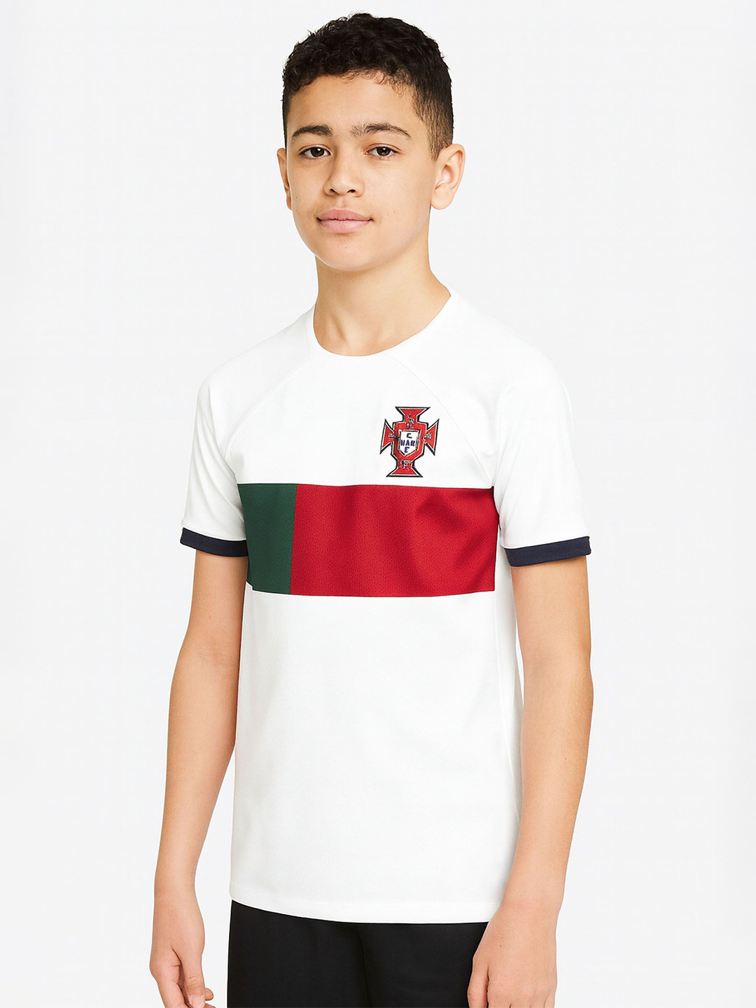 dostitch Boys Portugal Cristiano Ronaldo 7 Printed Round Neck Short Sleeves T-Shirt