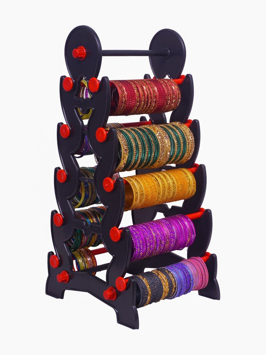 Abirami Kitchen Black & Red Wardrobe Jewellery Organiser