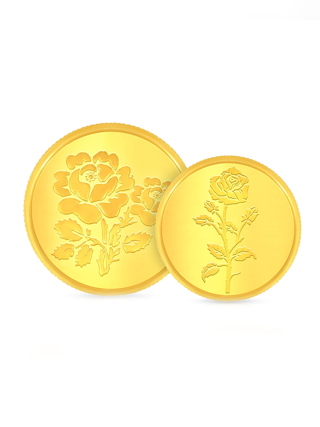 BHIMA 24K 999 Purity Flower Coin Combo 2g+1g