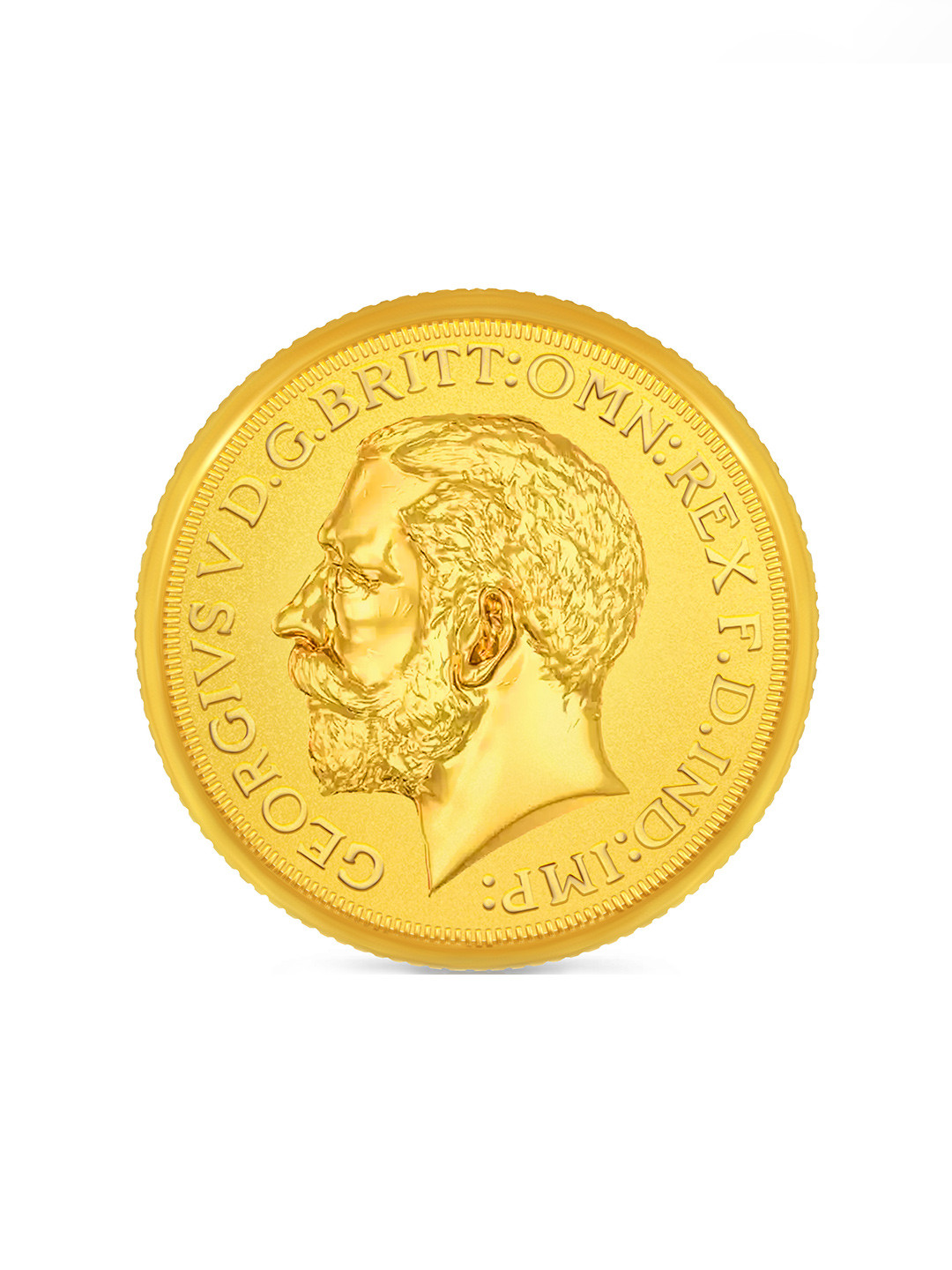 BHIMA BIS Hallmark 22K 916 Purity George Head Gold Coin 8 gram