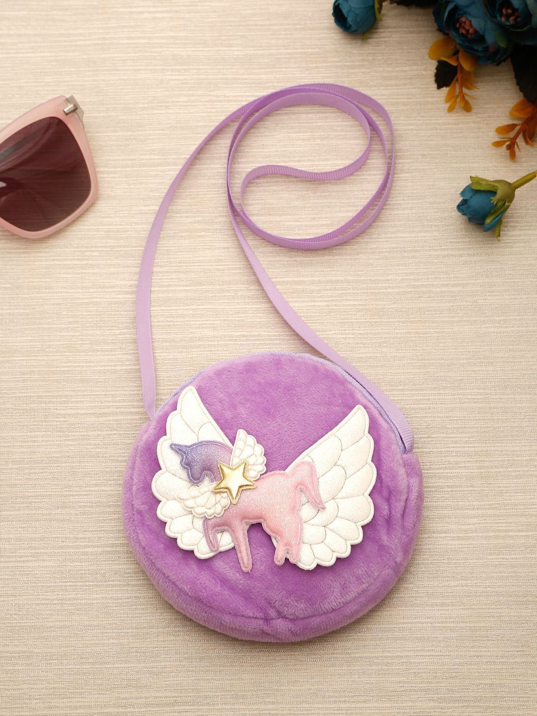 Stoln Embellished Sling Bag with Applique