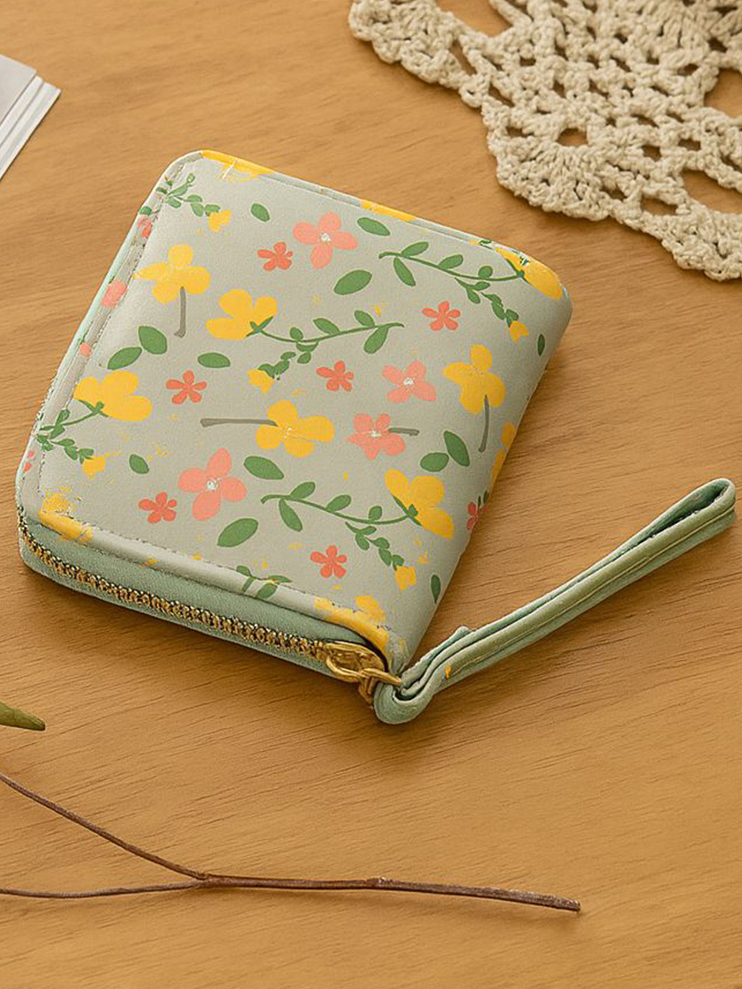 VALERIE Girls Floral Printed Zip Around Wallet