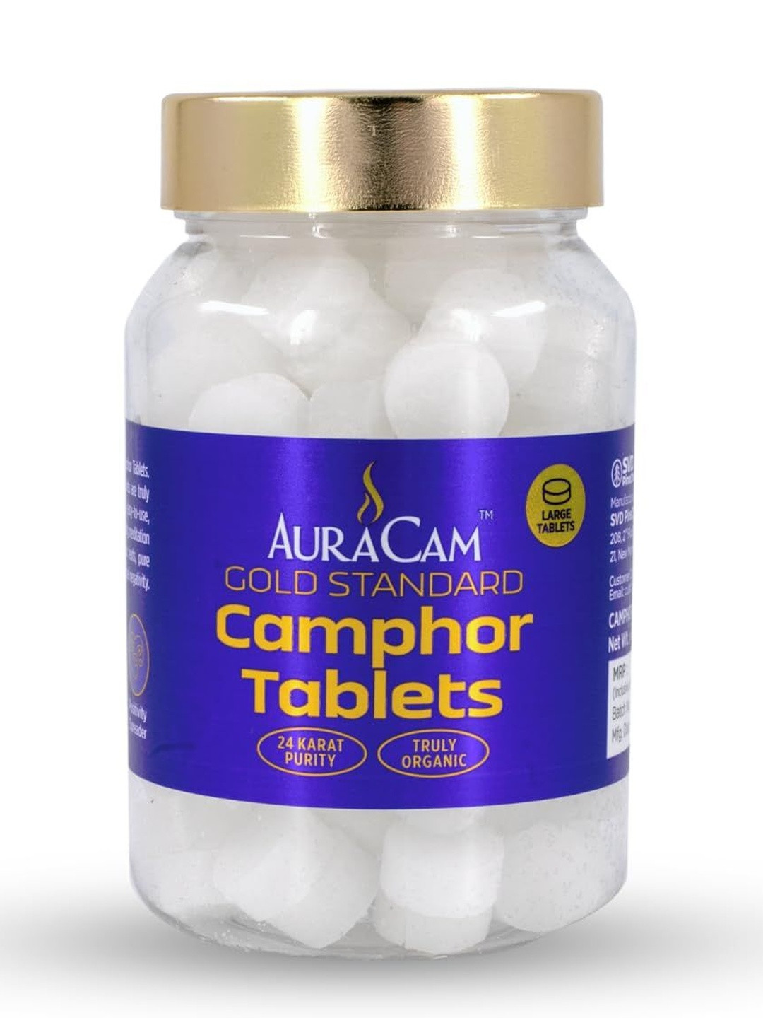 AuraCam Scented House Warming Tablets Pouch Gold Standard Camphor