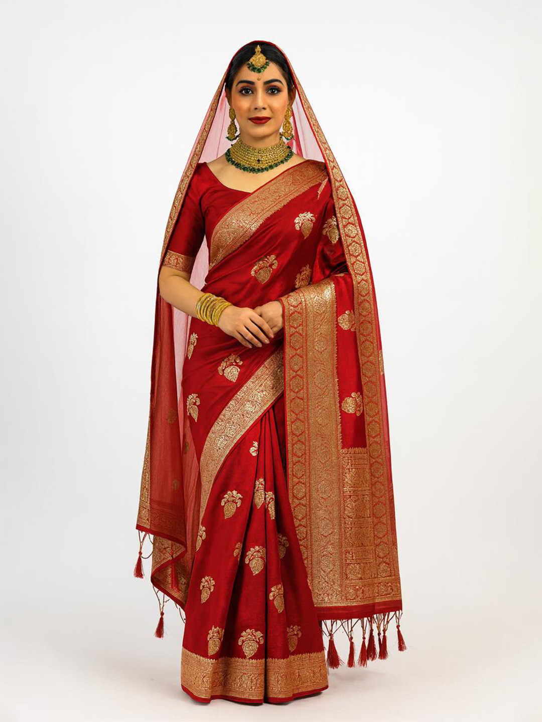 DESIGN ELEMENTS Ethnic Motifs Woven Design Zari Banarasi Saree