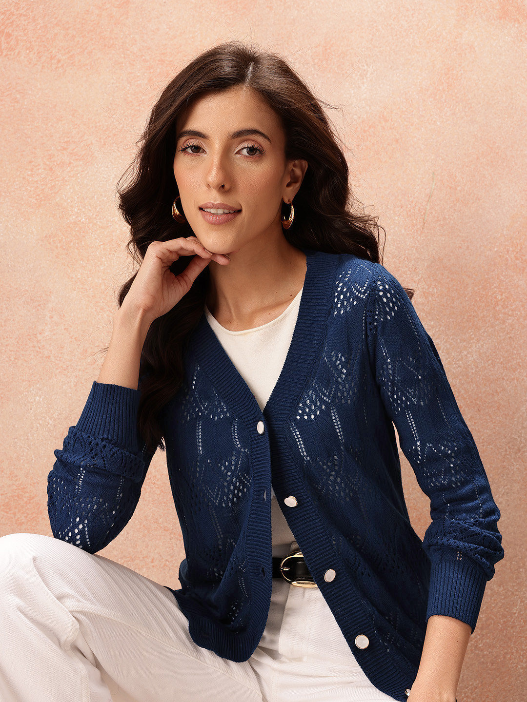 all about you Open-Knit Cardigan