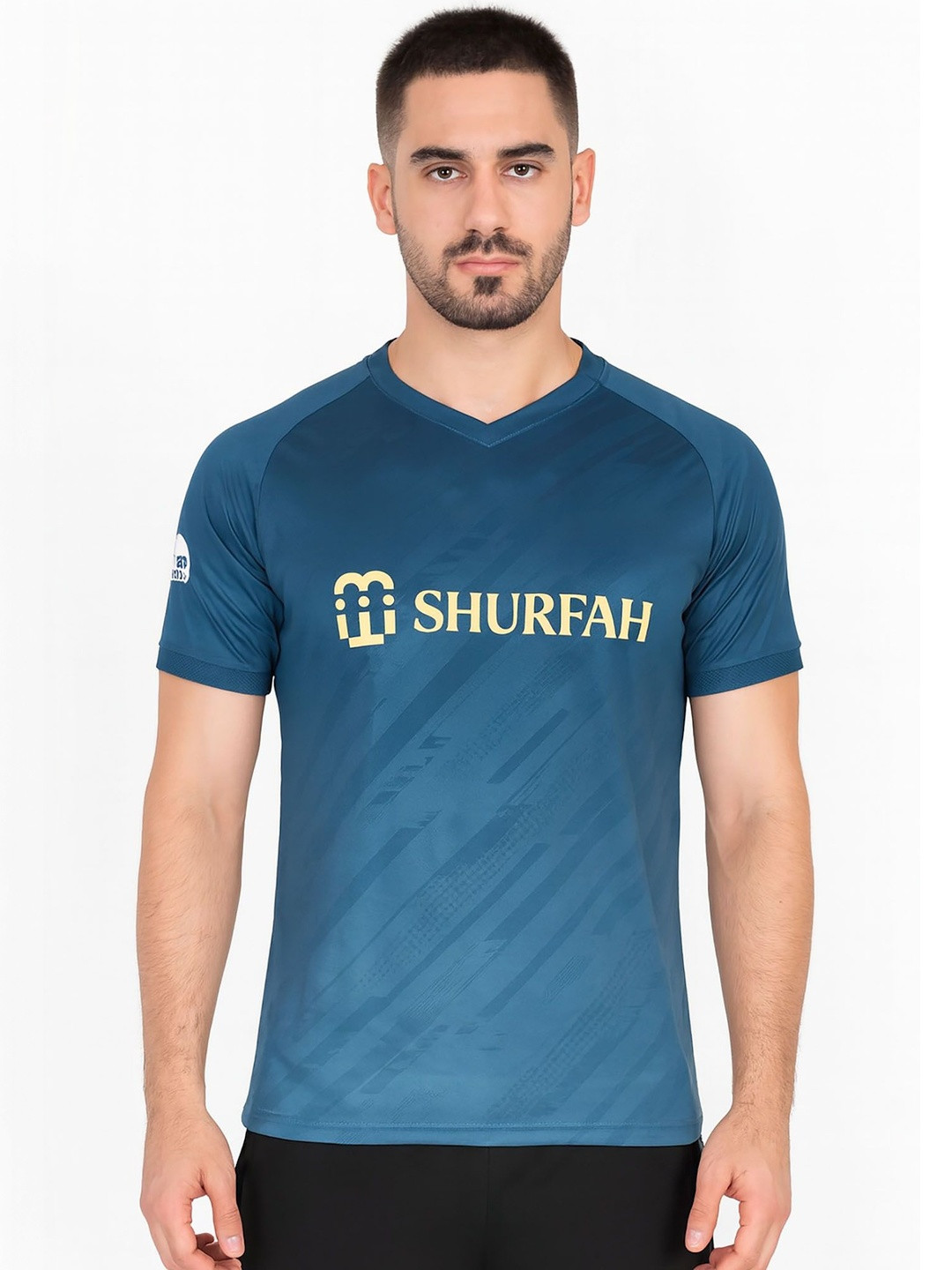 dostitch Men Cristiano Ronaldo V-Neck Dri-FIT T-shirt