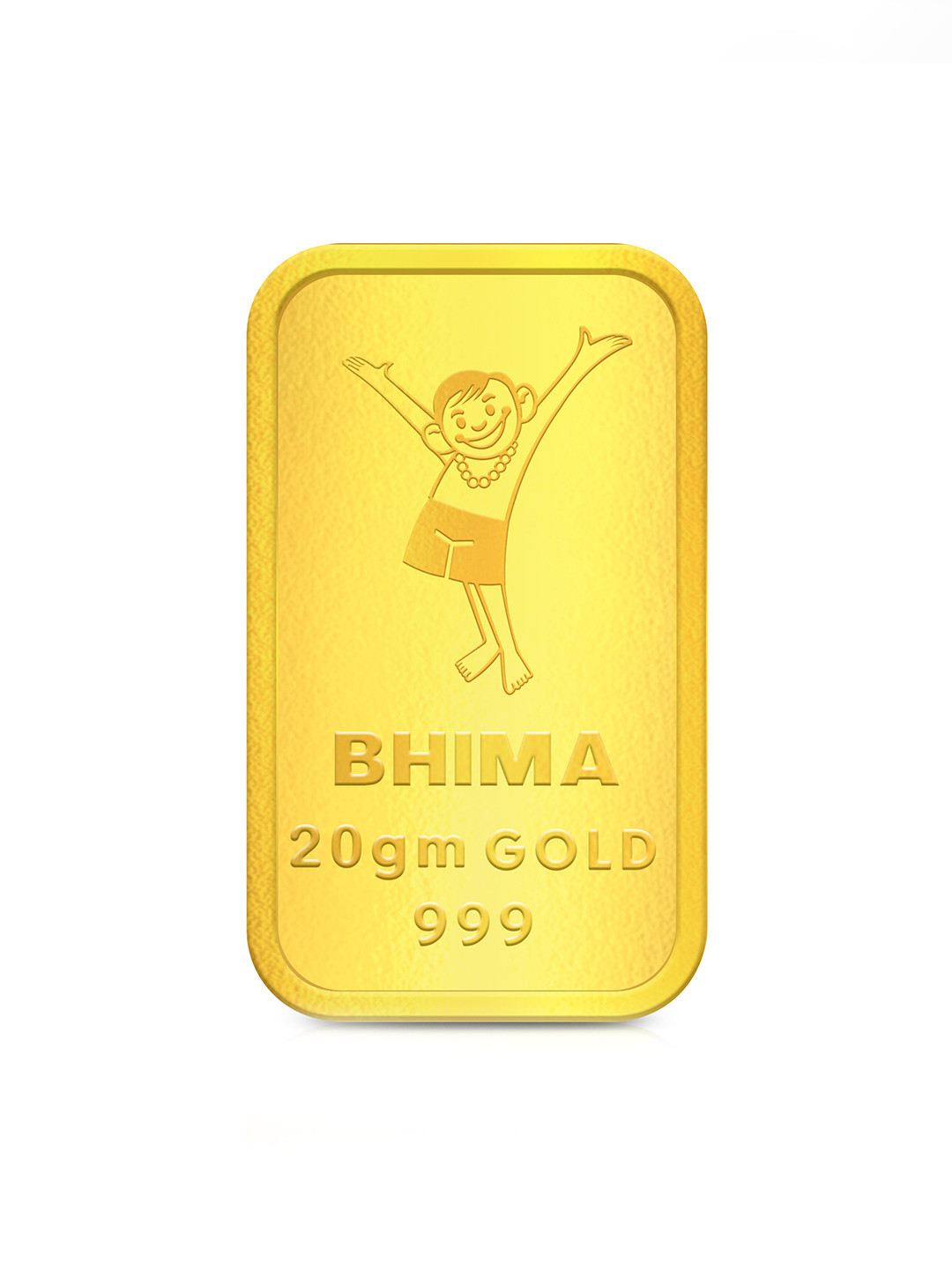 BHIMA Floral 24K 999 Purity Gold Bar 20 gram