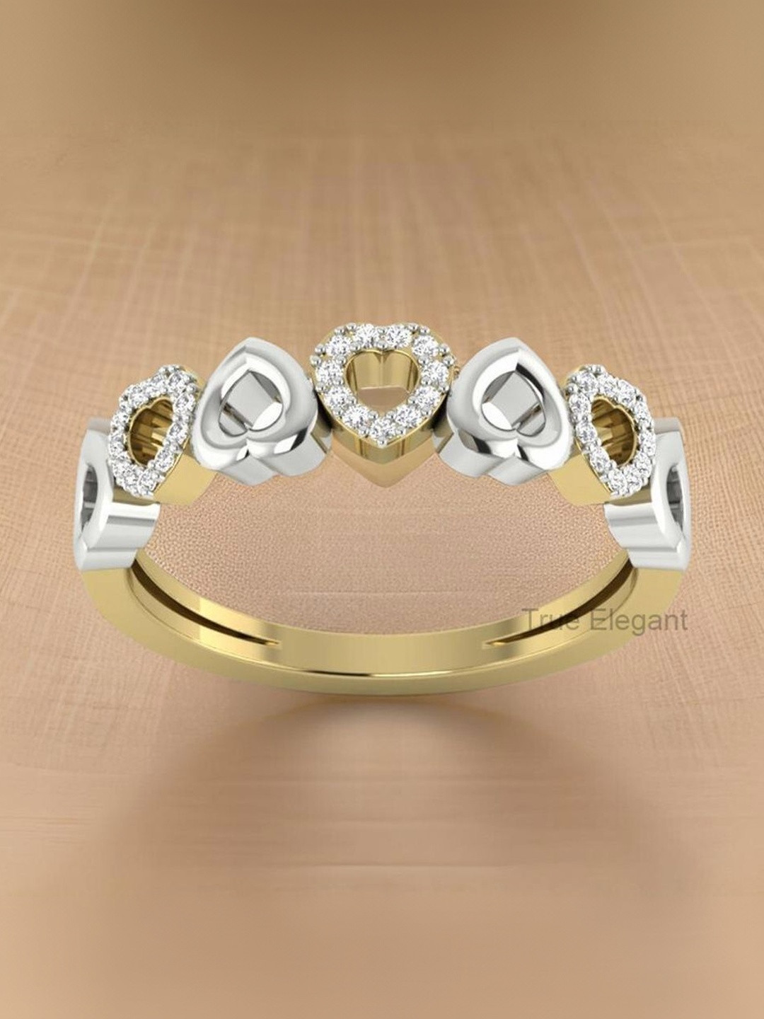 Lasmo Heart Designed Finger Ring