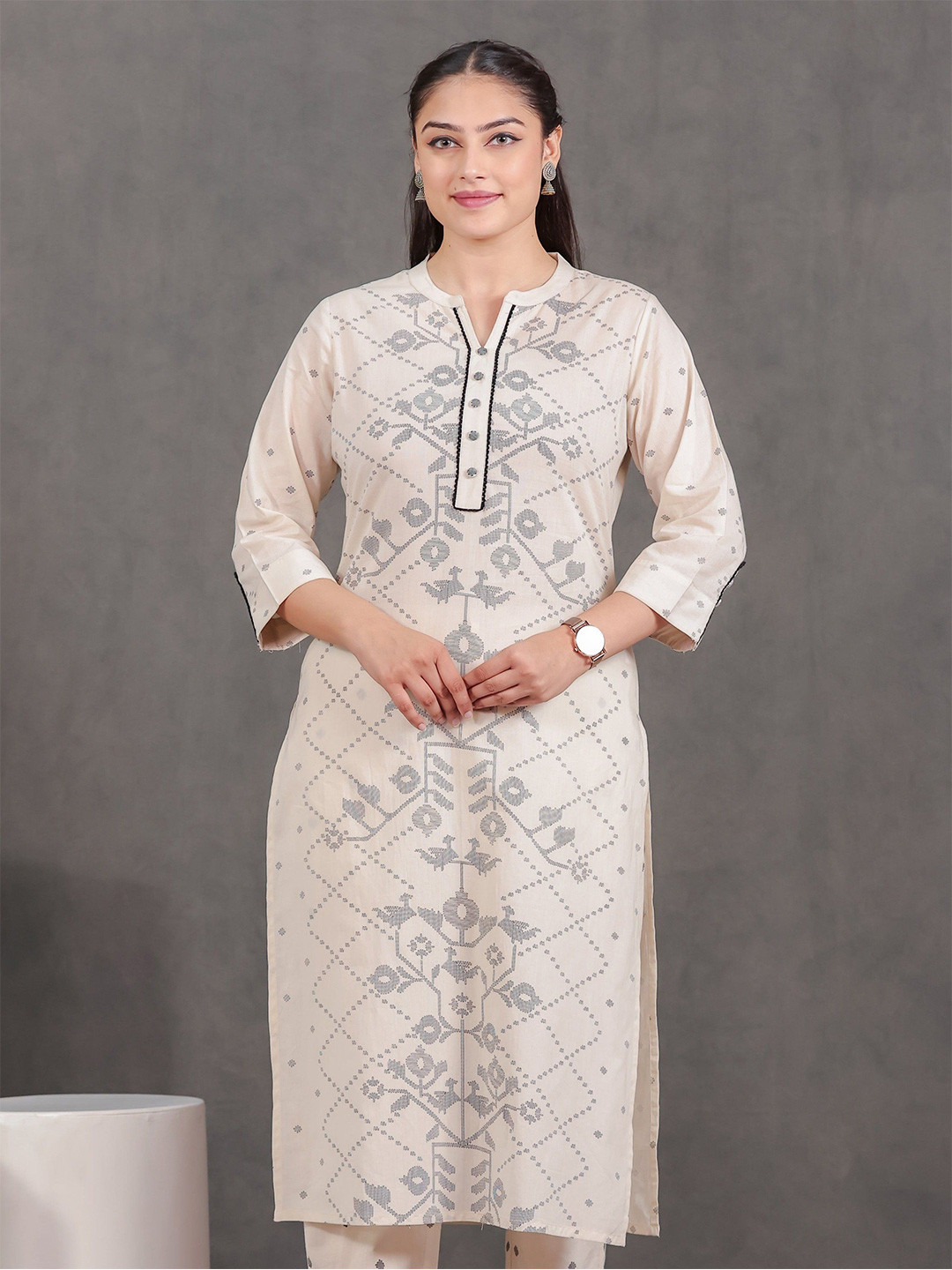 Aramya Women Ethnic Motifs Printed Indie Prints Kurta