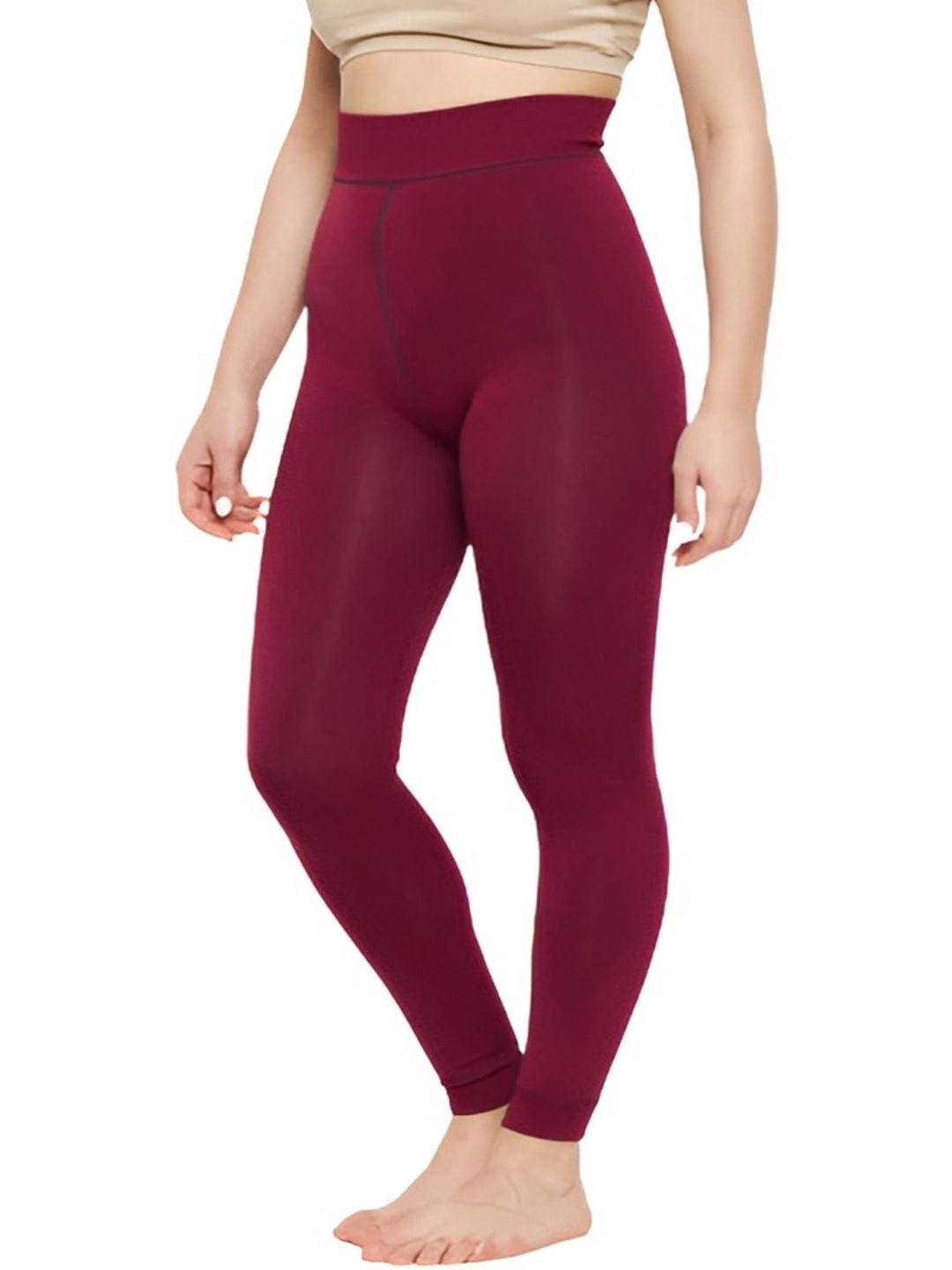 ZYLUM FASHION Women High-Waist Ultra-Soft Fleece-Lined Thermal Bottoms