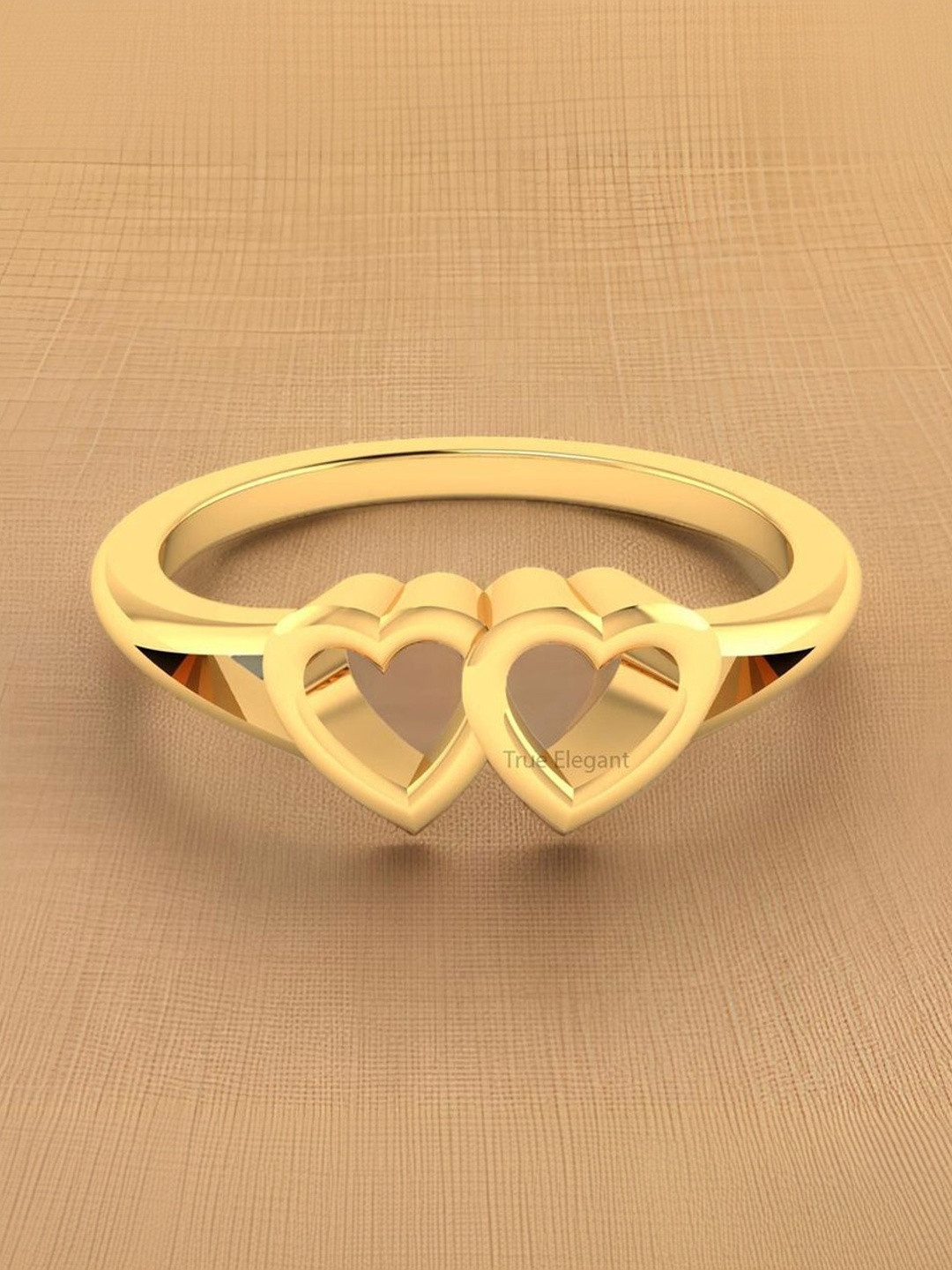 Smartwood Double Heart Designed Ring