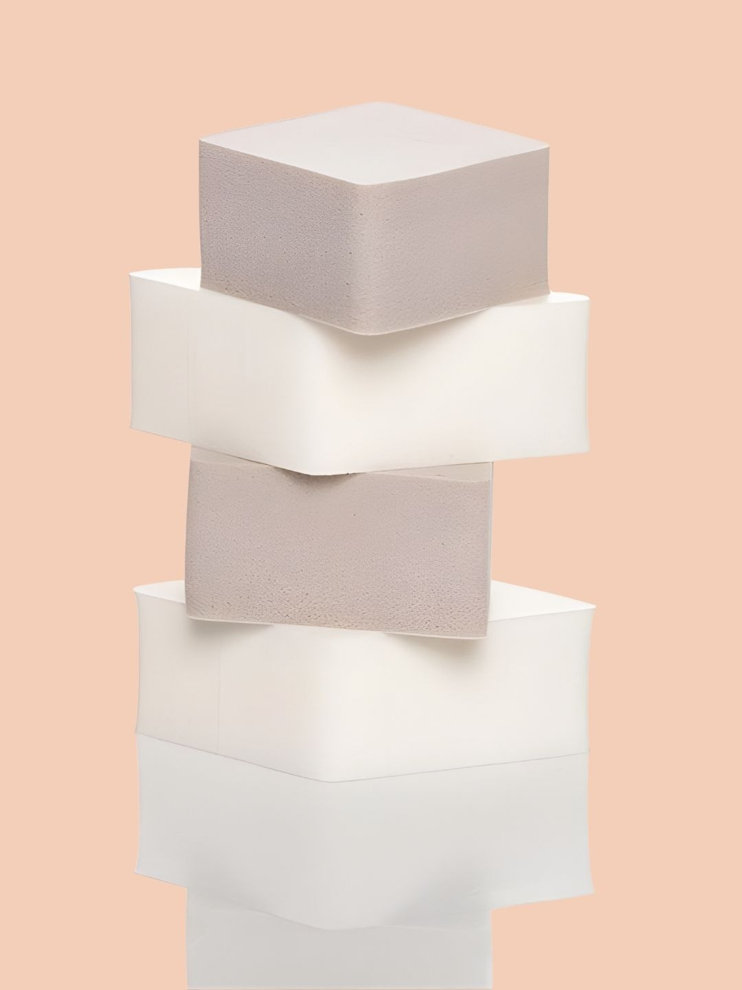 basicare Set Of 5 Diamond Sponges With Finger Puffs & Beauty Blenders