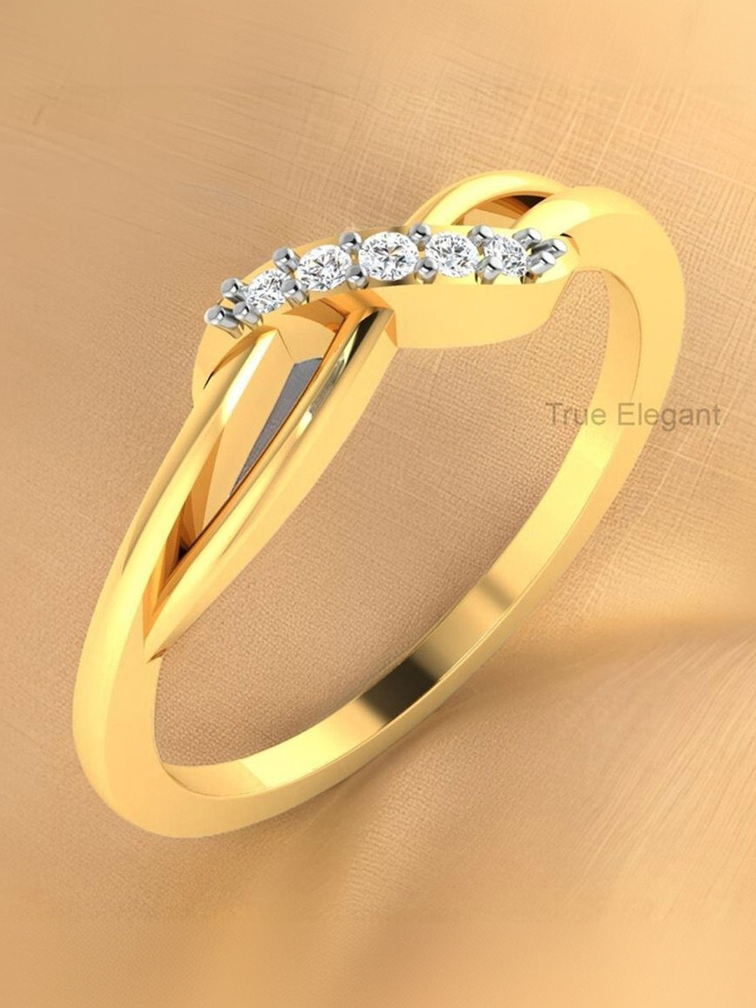 OneTip Diamond Studded Finger Ring