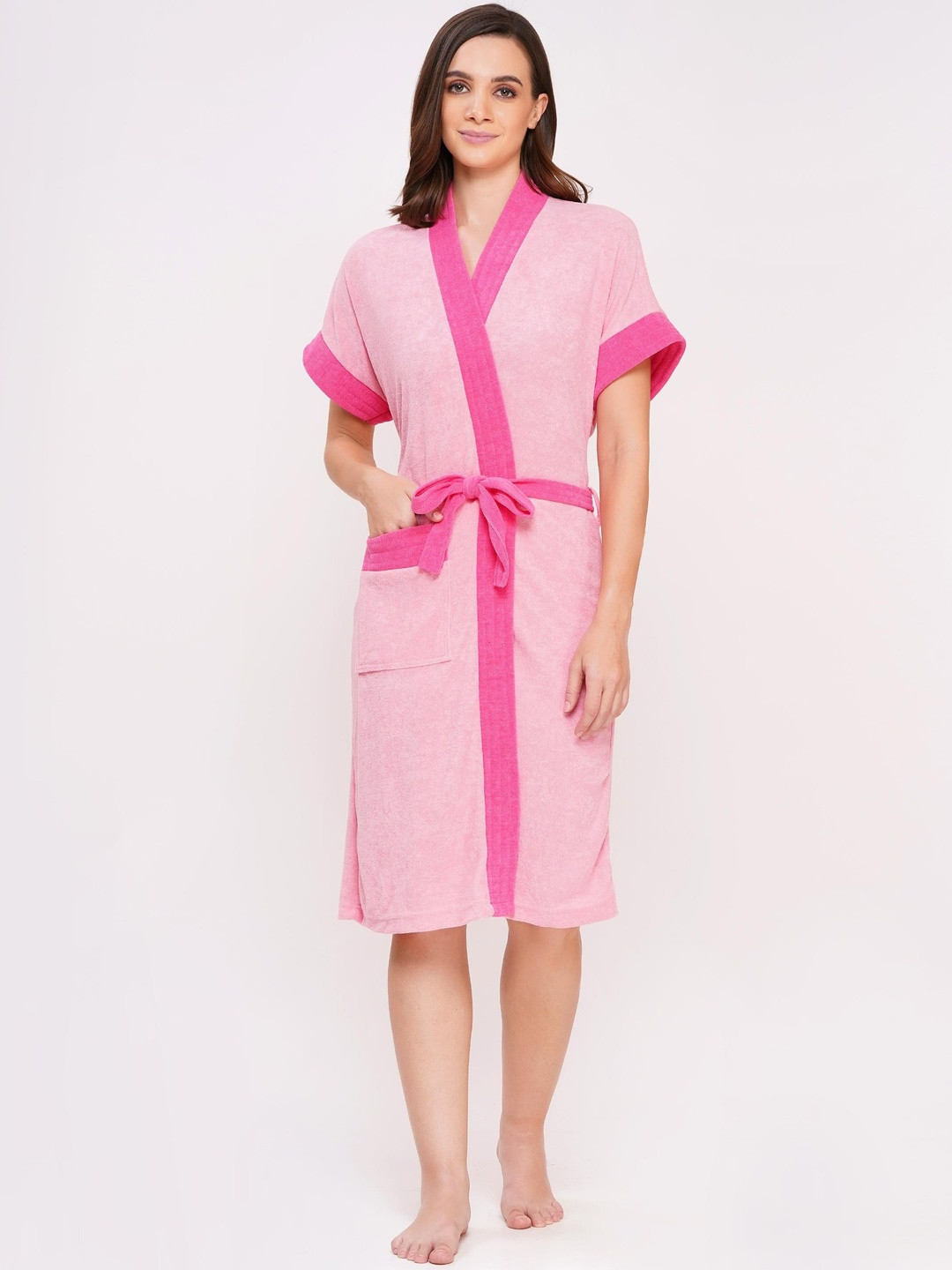 POORAK Shawl Collar Bath Robe