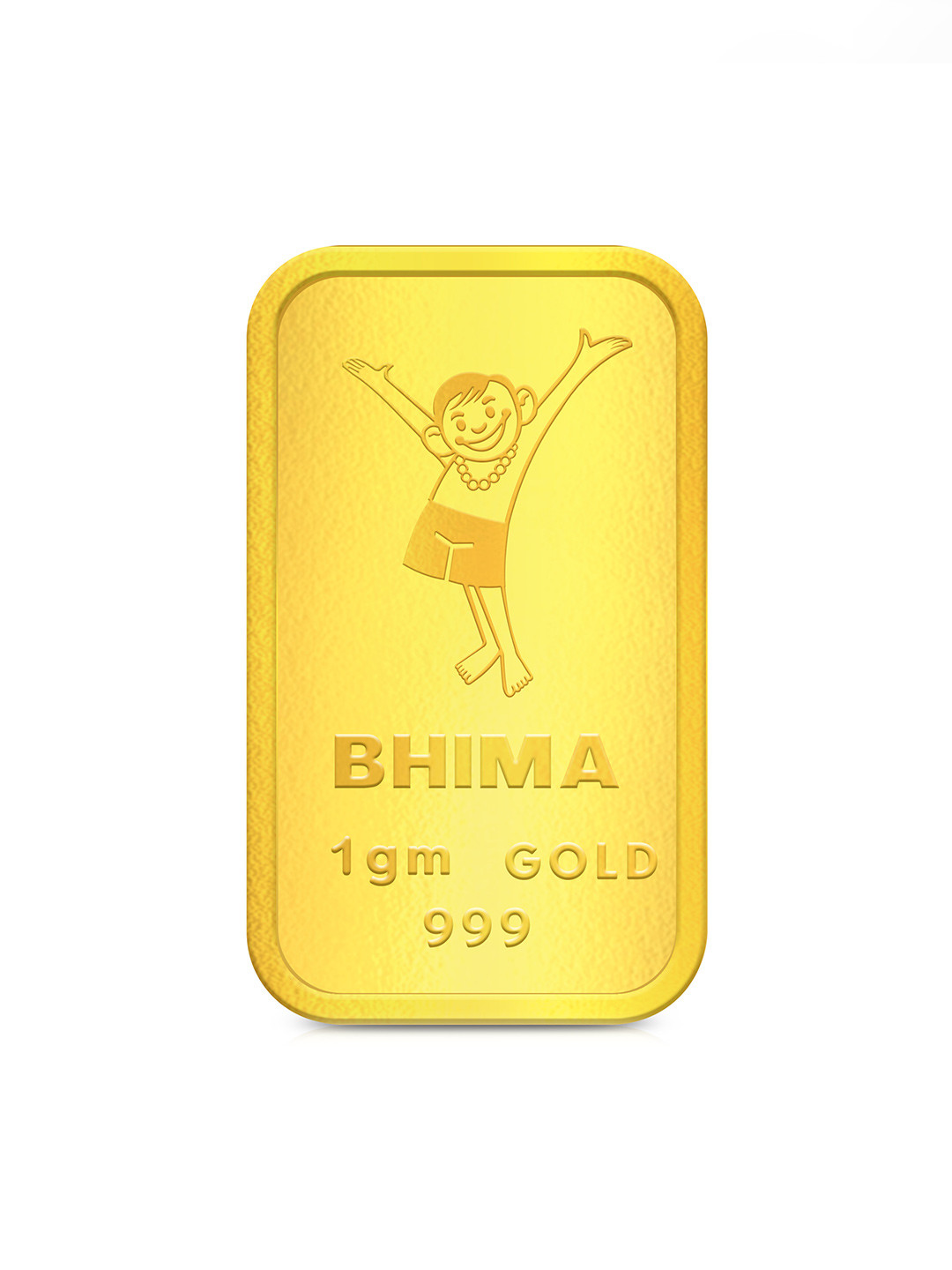 BHIMA Floral 24K 999 Purity Gold Bar 1 gram