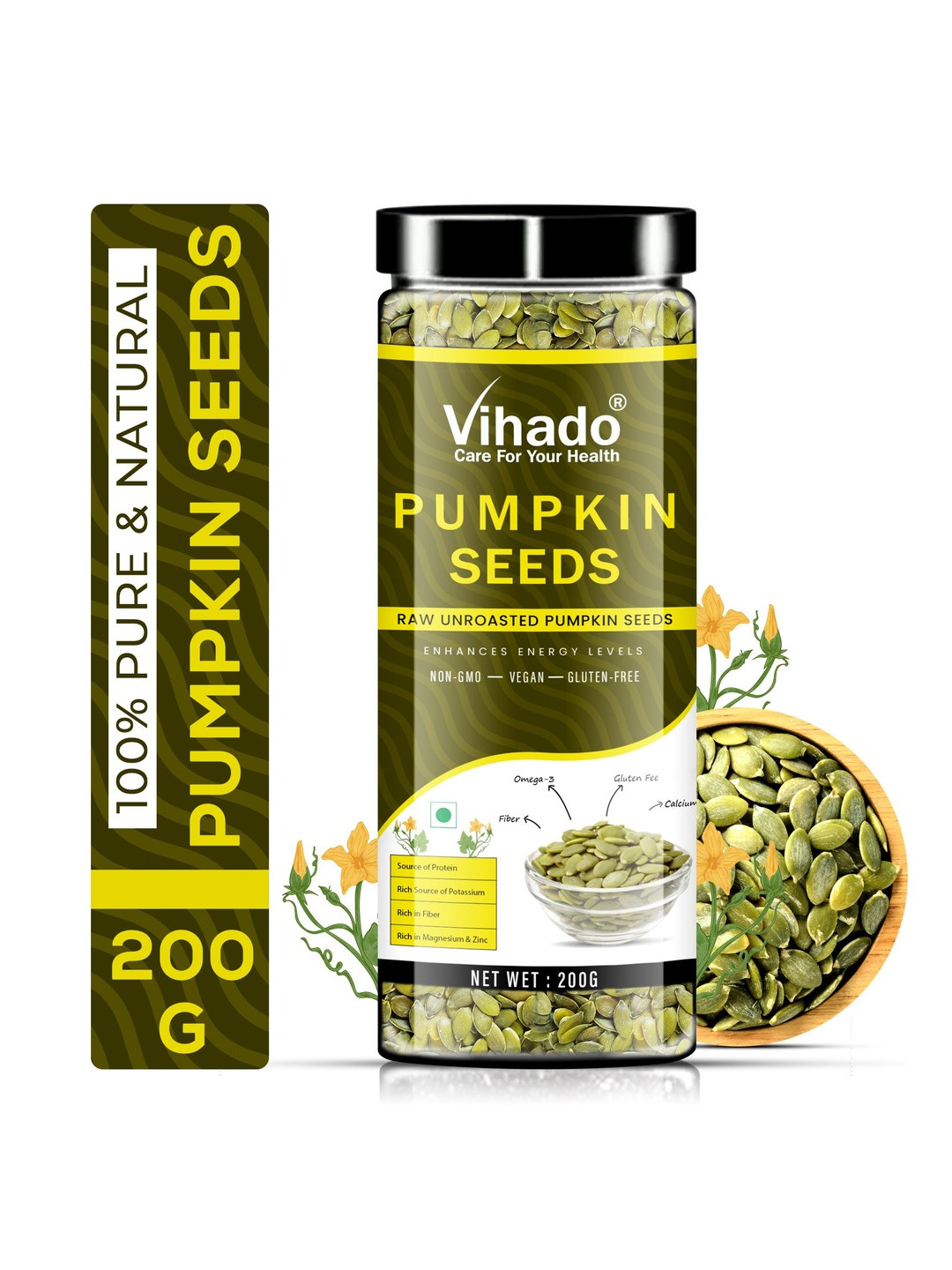 VIhado Raw Pumpkin Seeds- 200g
