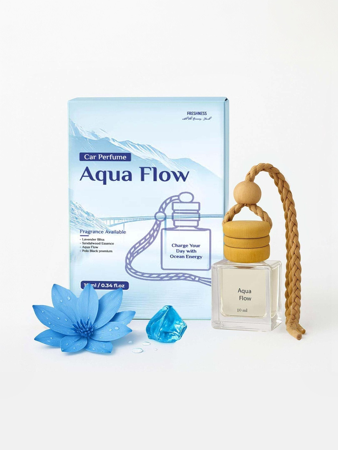 Garden Deco Unisex Aqua Flow Premium Car Air Freshener