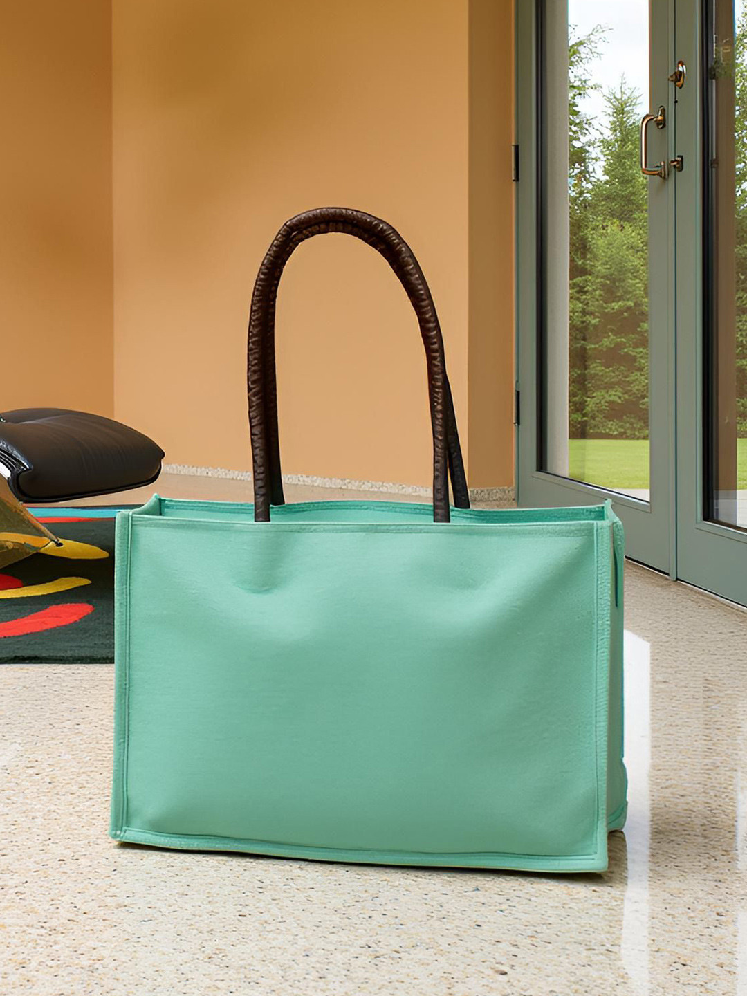 FOONTY Textured Shopper Tote Bag