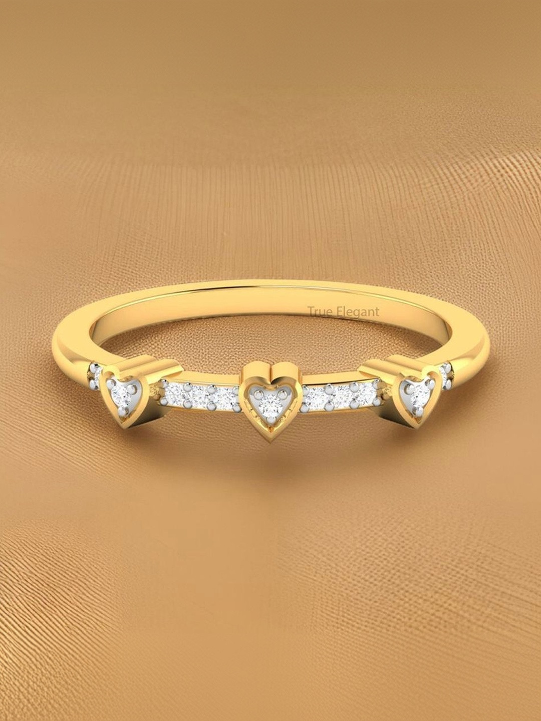 STRIKEY XO Love Diamond Stone-Studded Finger Ring