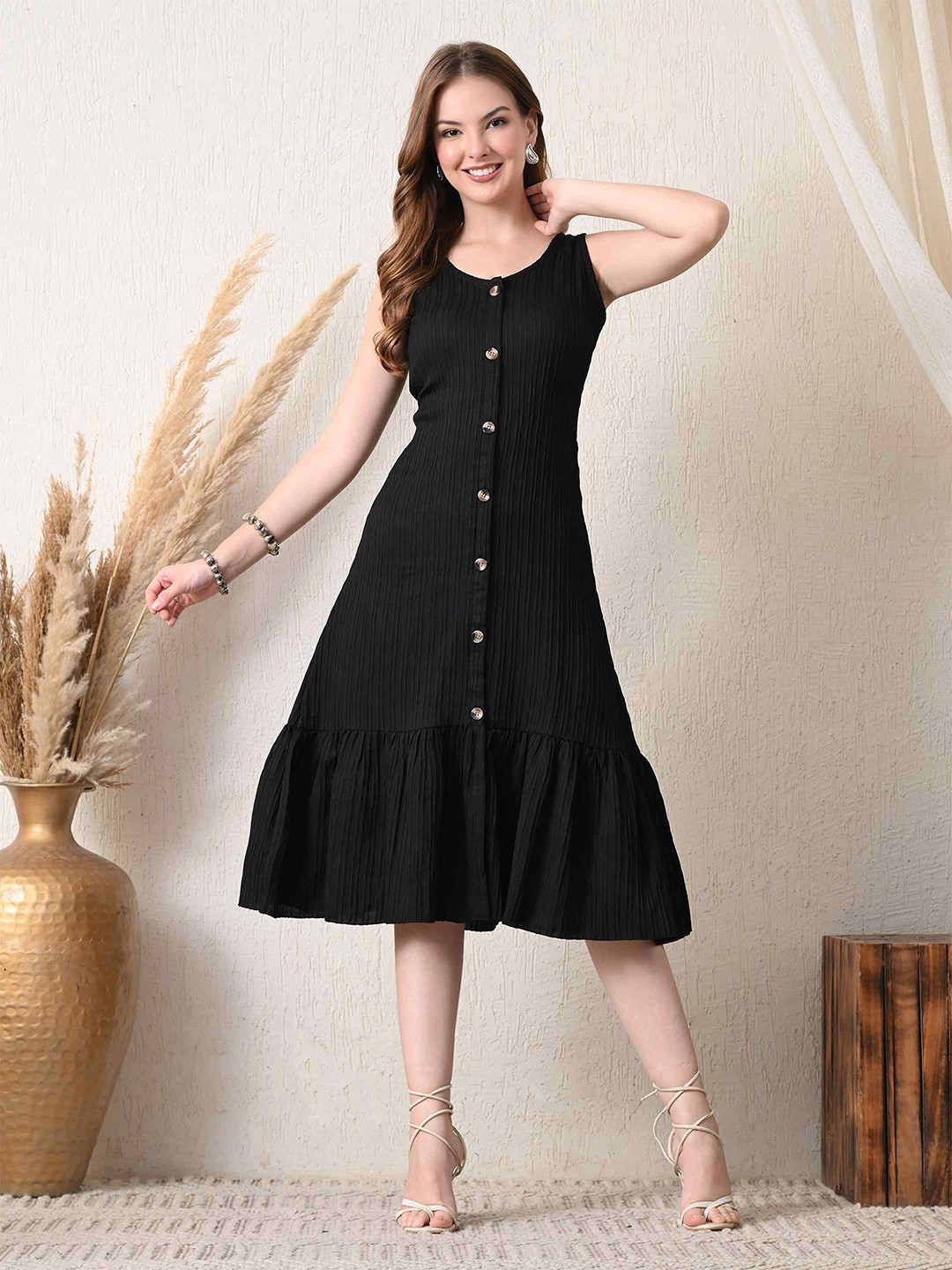 YANAMORA A-Line Midi Dress