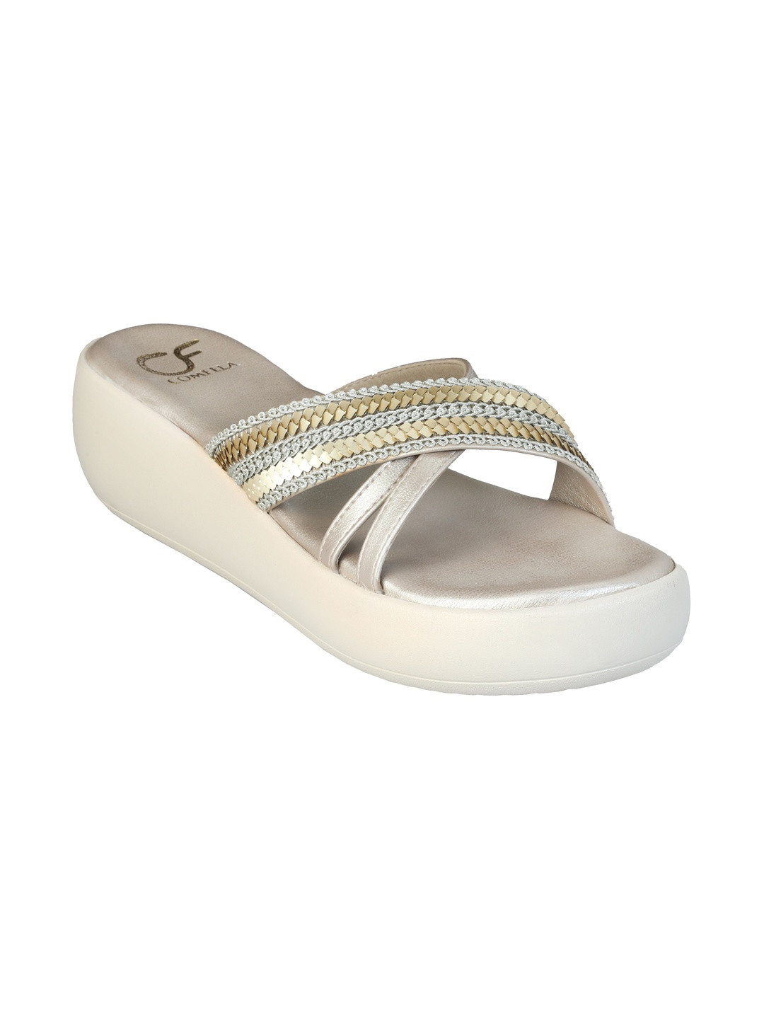 Comfela Embellished Wedge Sandals