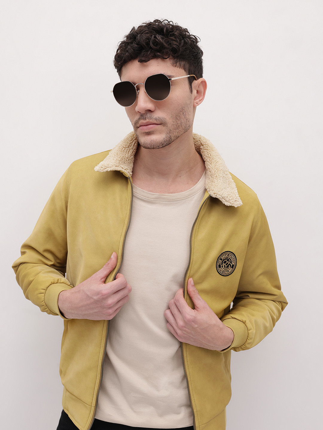 The Roadster Life Co. Faux Fur Trim Bomber Jacket