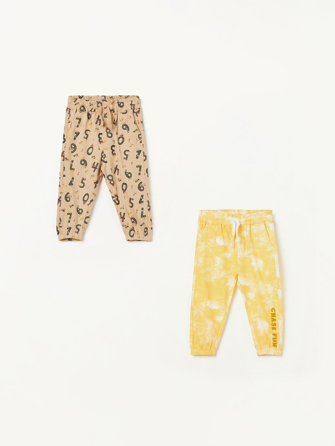 Juniors by Lifestyle Boys Pack Of 2 Printed Cotton Lounge Pant