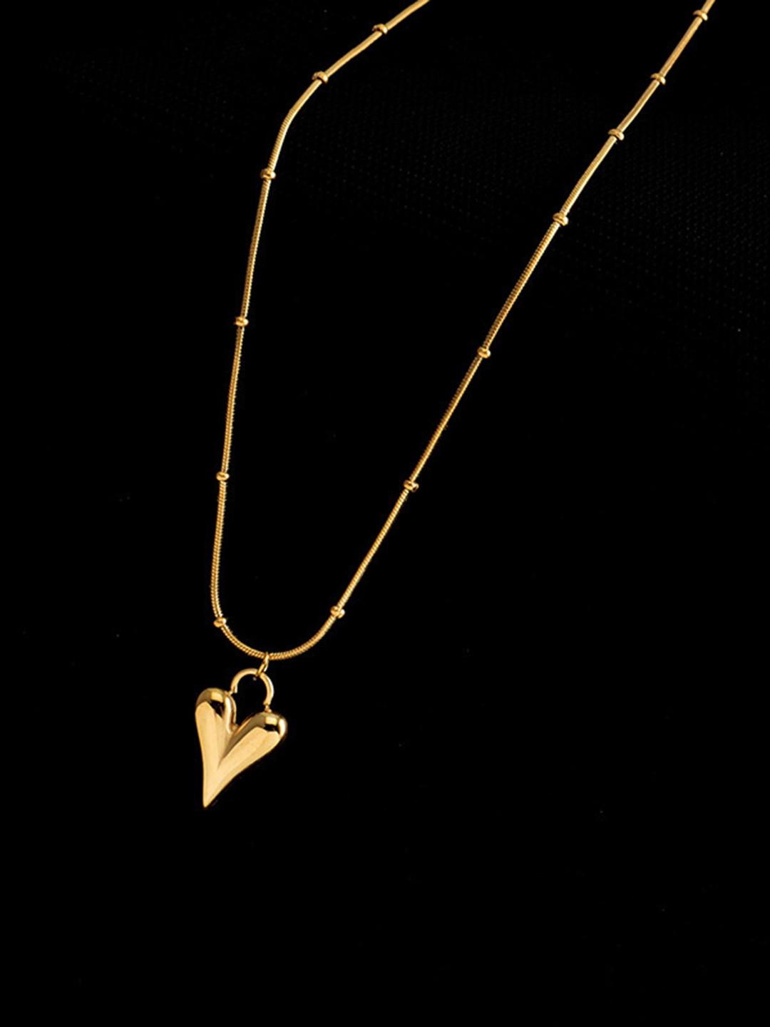 Just Lil Things Heart-Shaped Pendant With Chain