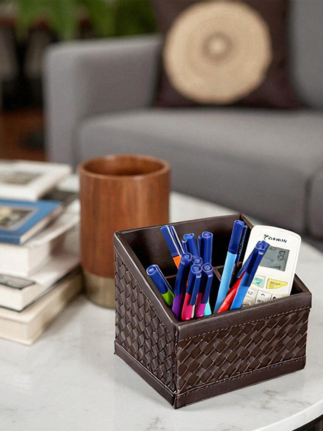 AARVI DECOR STUDIO Set of 1 Water Resistant Desk Organiser