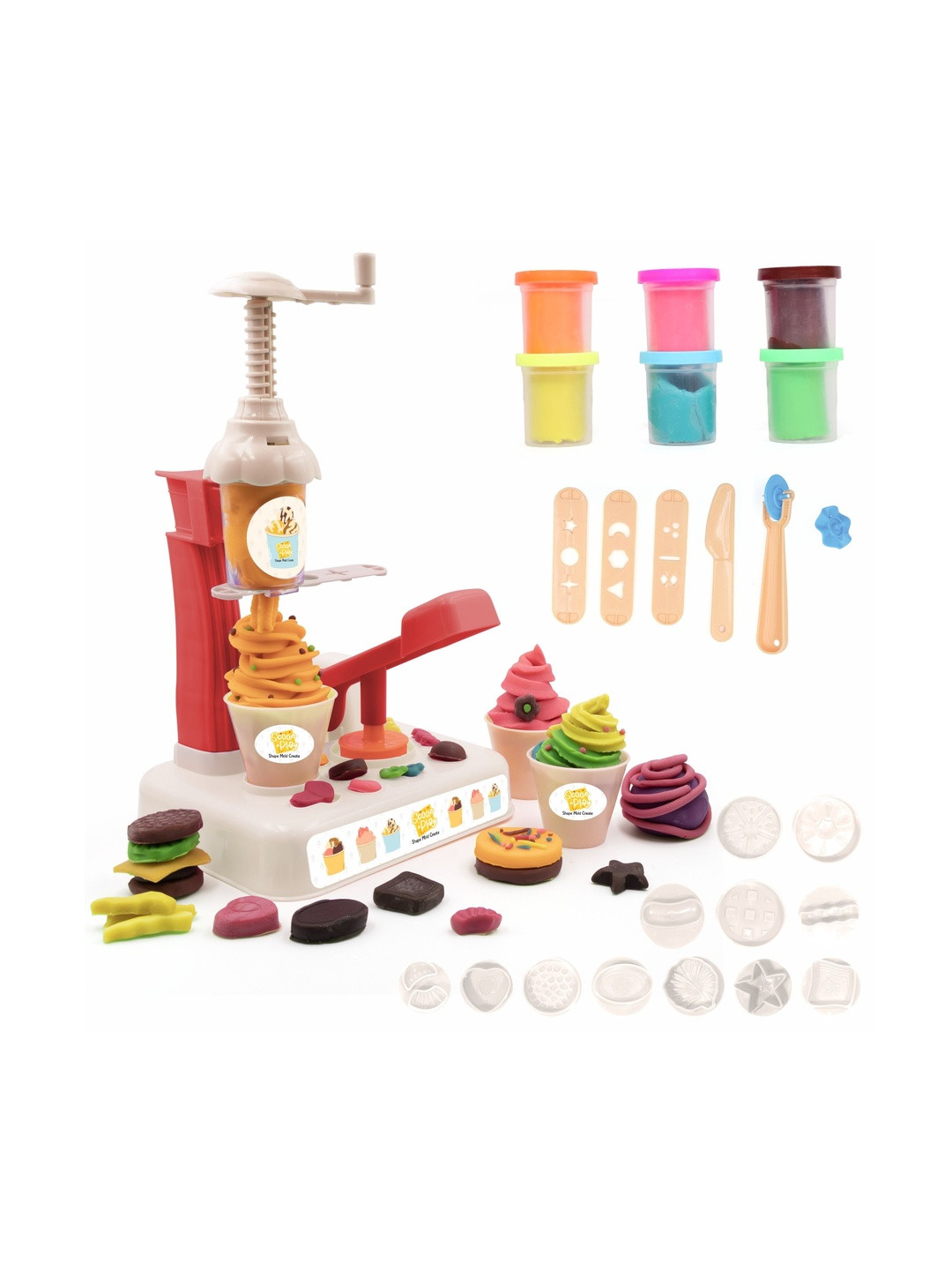 CHANAK Kids Play Dough Ice Cream Maker Set