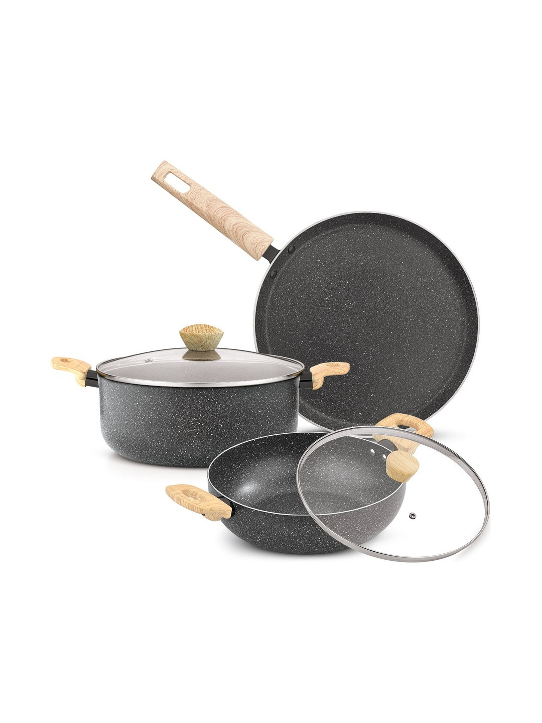 BERGNER 5 Pcs Non-Stick Aluminium Cookware Set