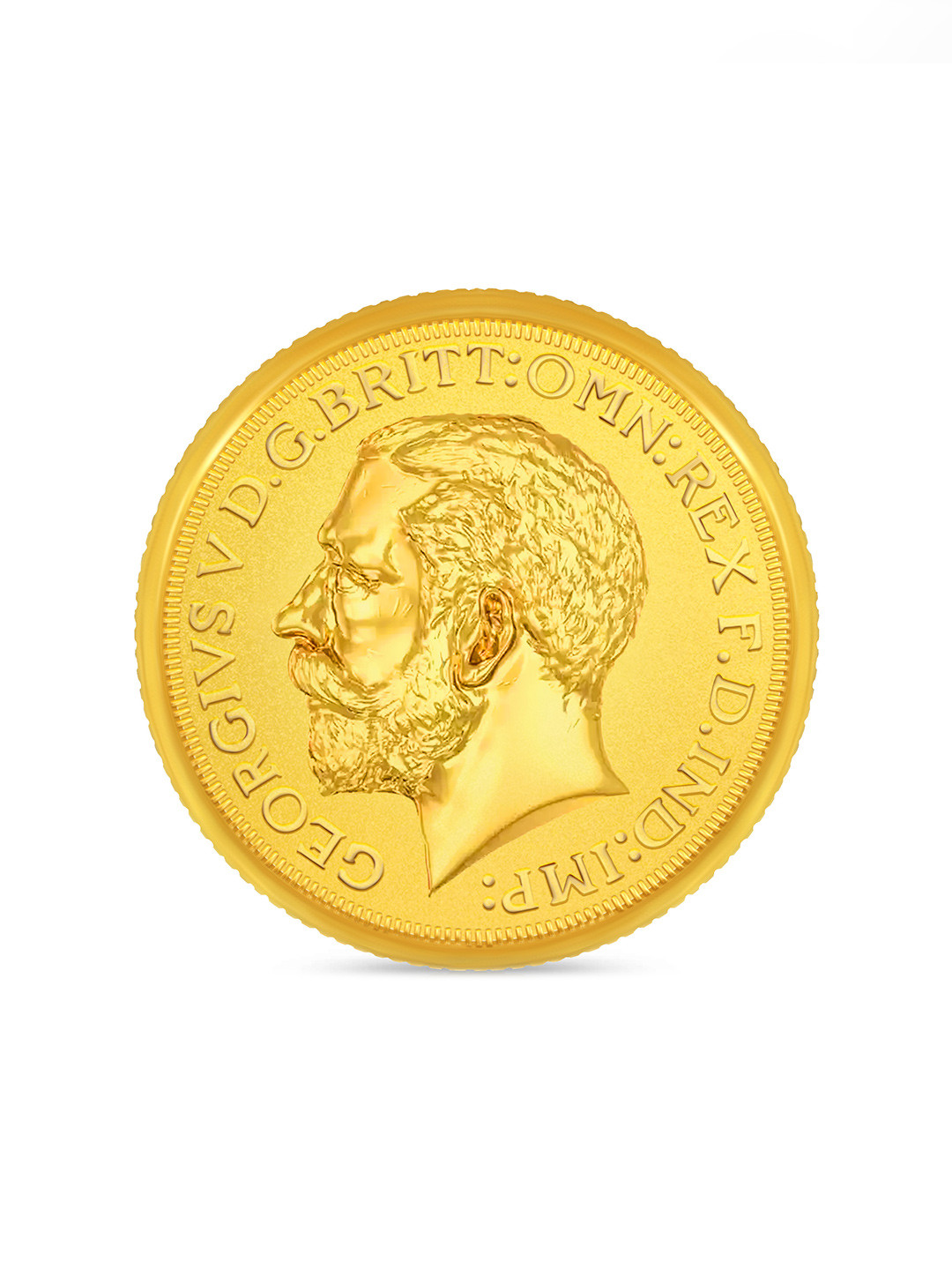 BHIMA BIS Hallmark 22K 916 Purity George Head Gold Coin 4 gram