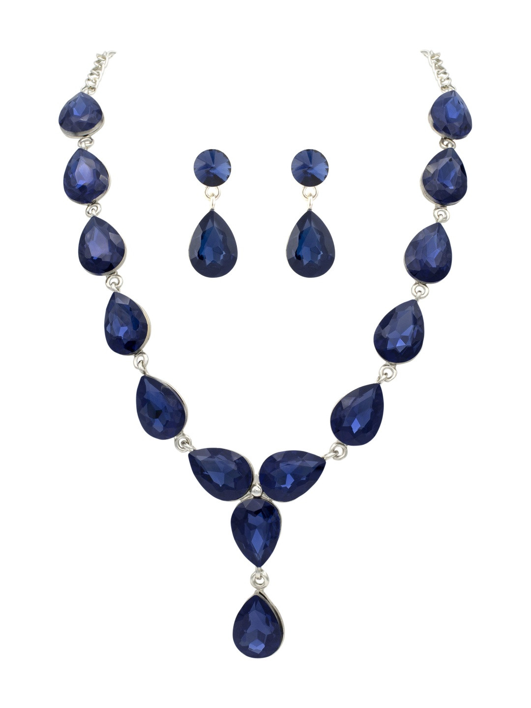 Women Click Artificial Stone-Studded Jewellery Set