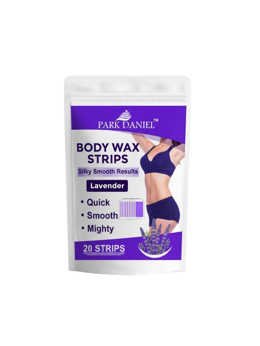 Park Daniel Lavender Wax Strips For Painless & Smooth Skin - 20 Strips