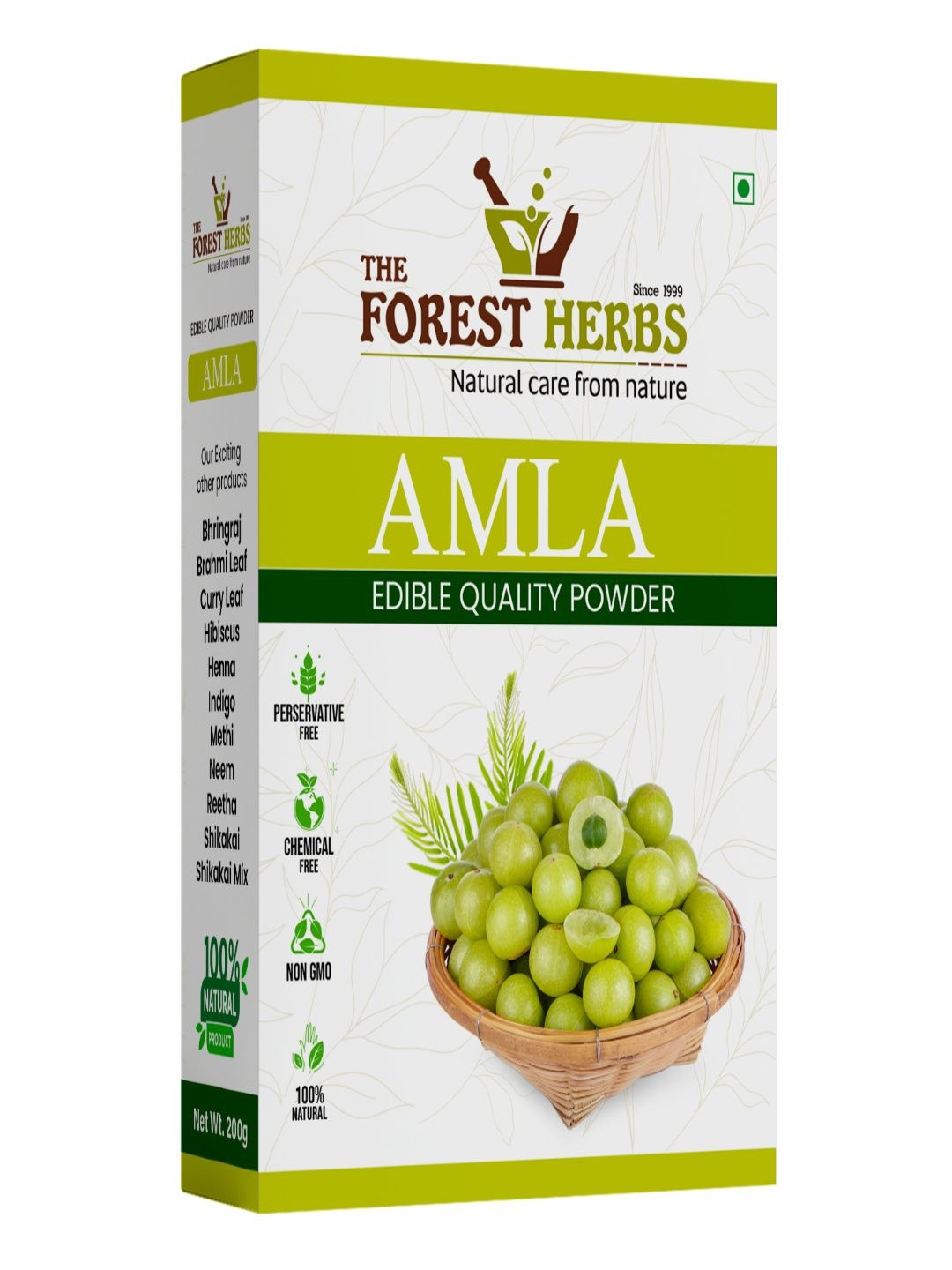 The Forest Herbs Natural Care From Nature Amla Powder For Hair & Skin - 250 g