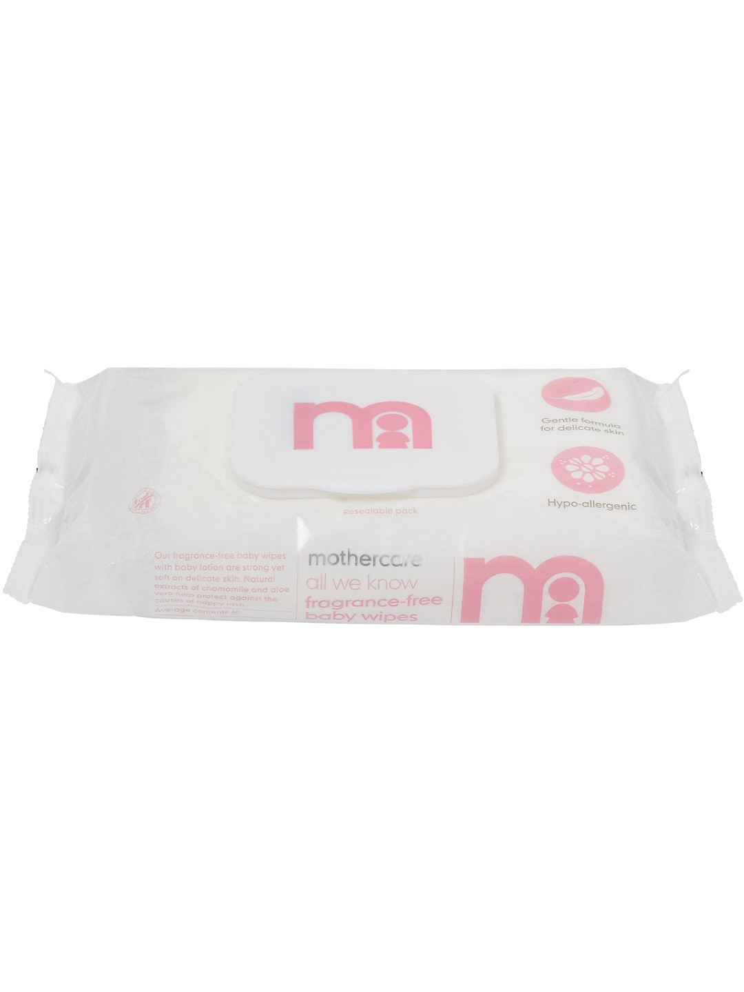 mothercare All We Know Non-Fragranced Baby Wipes - 60 Wipes