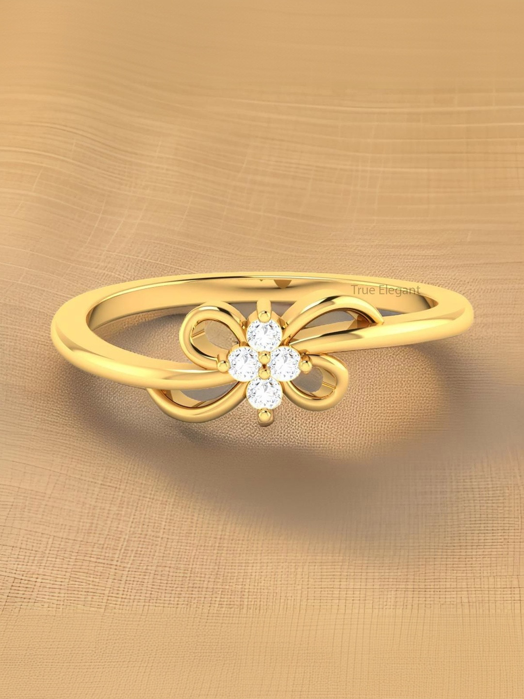 Smartwood Dimaond Studded Finger  Ring