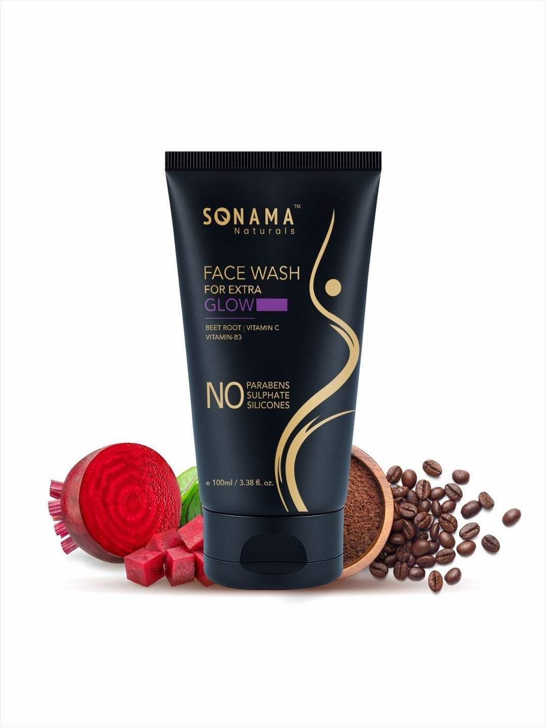 Sonama Naturals Face Wash For Extra Glow With Beet Root - 100 ml