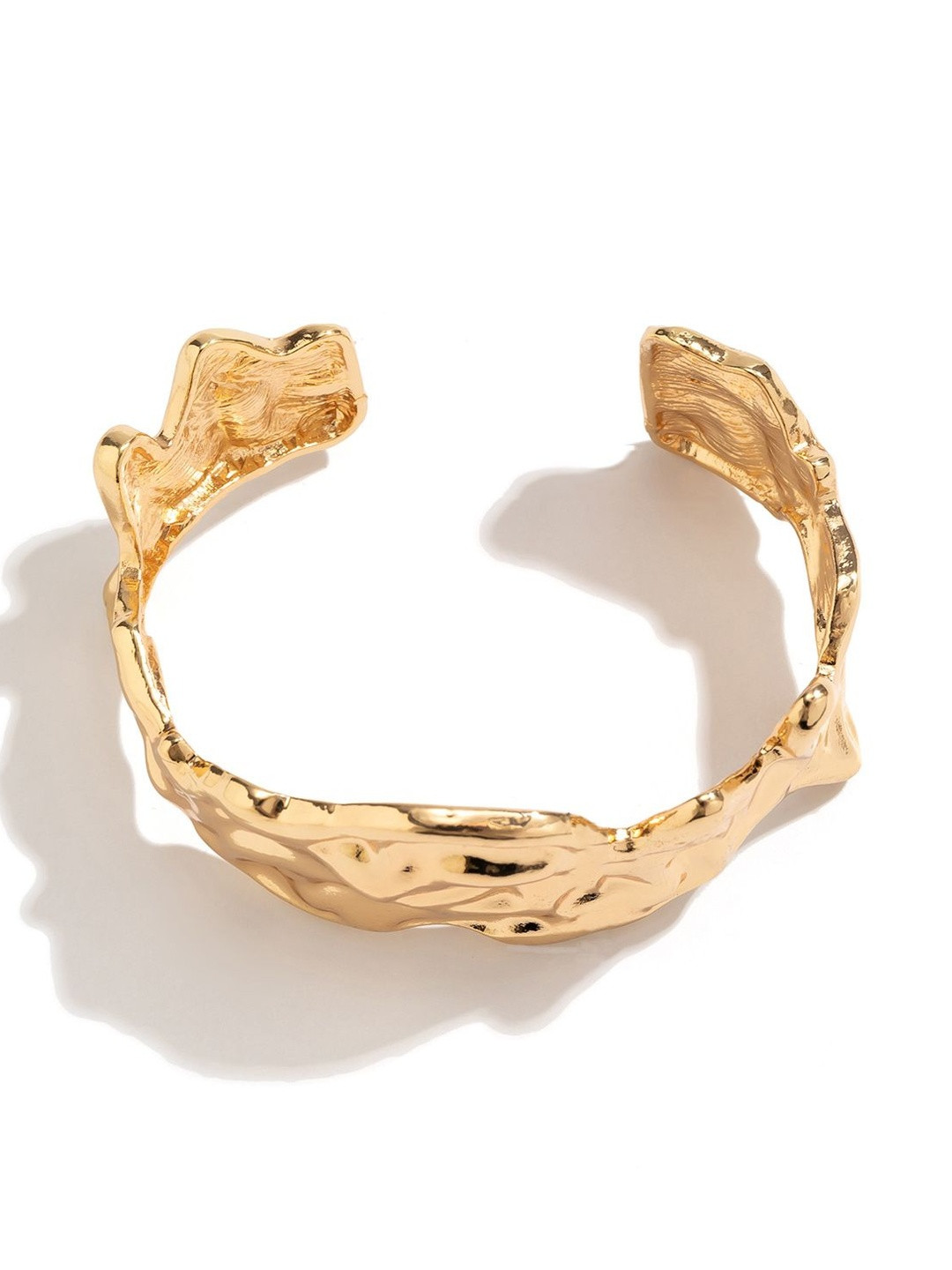 StyleCast x Revolte Men Hand Painted Gold-Plated Kada Bracelet