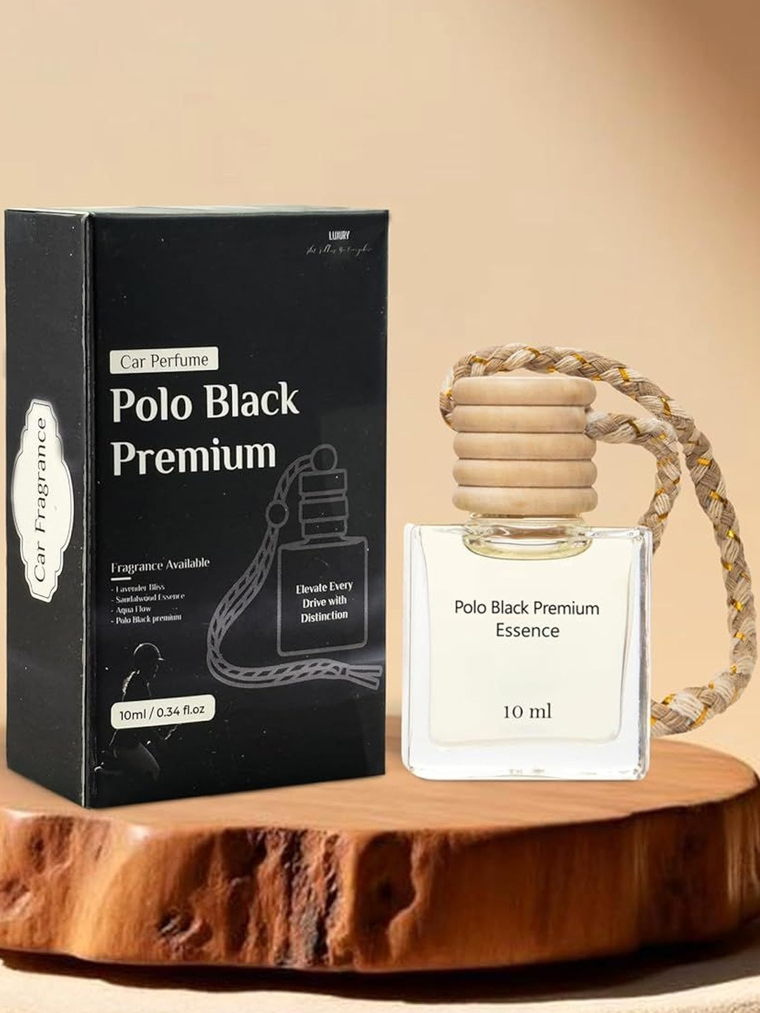 Garden Deco Unisex Polo Black Premium Car Air Freshener