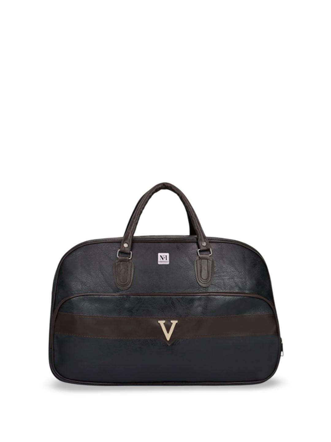 NFI essentials Men Textured Casual Duffel Bag With Detachable Shoulder Strap And Handles